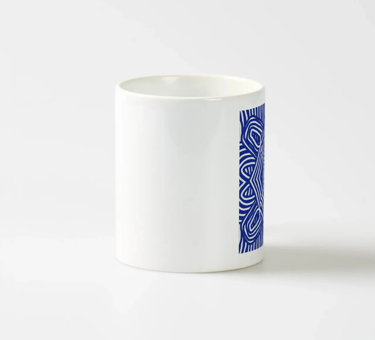 Ultramarine stripe tazza in ceramica da Little Dean