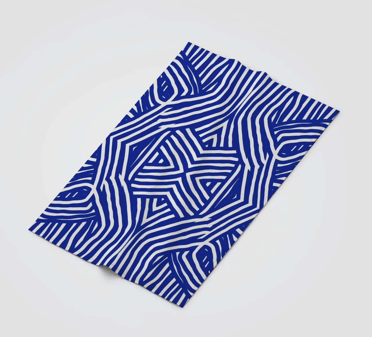 Ultramarine stripe coperta in pile da Little Dean