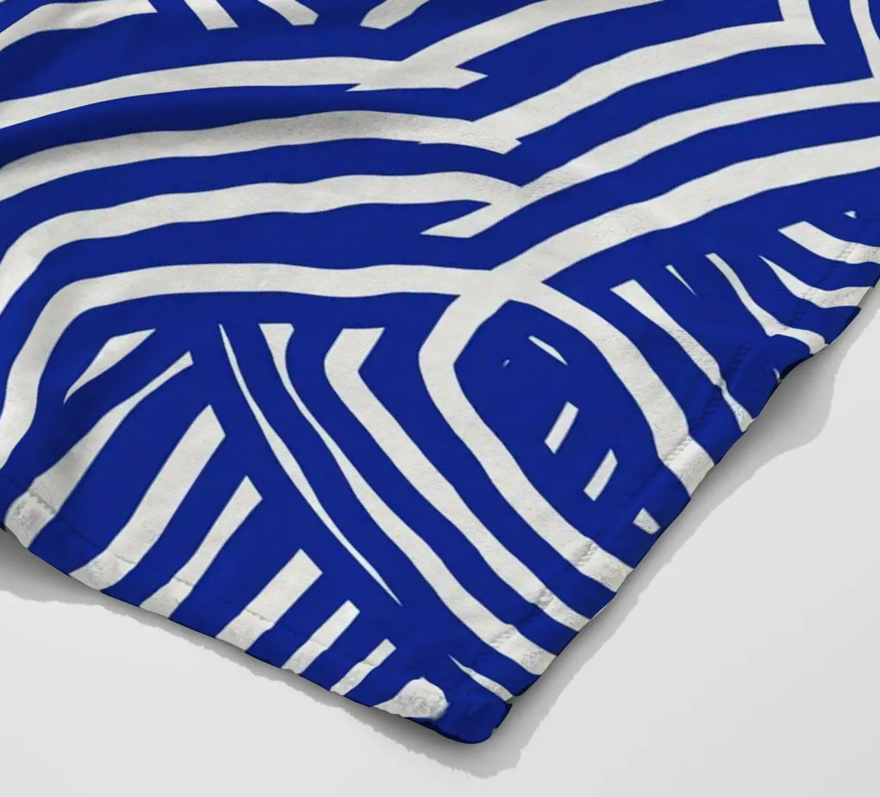 Ultramarine stripe coperta in pile da Little Dean