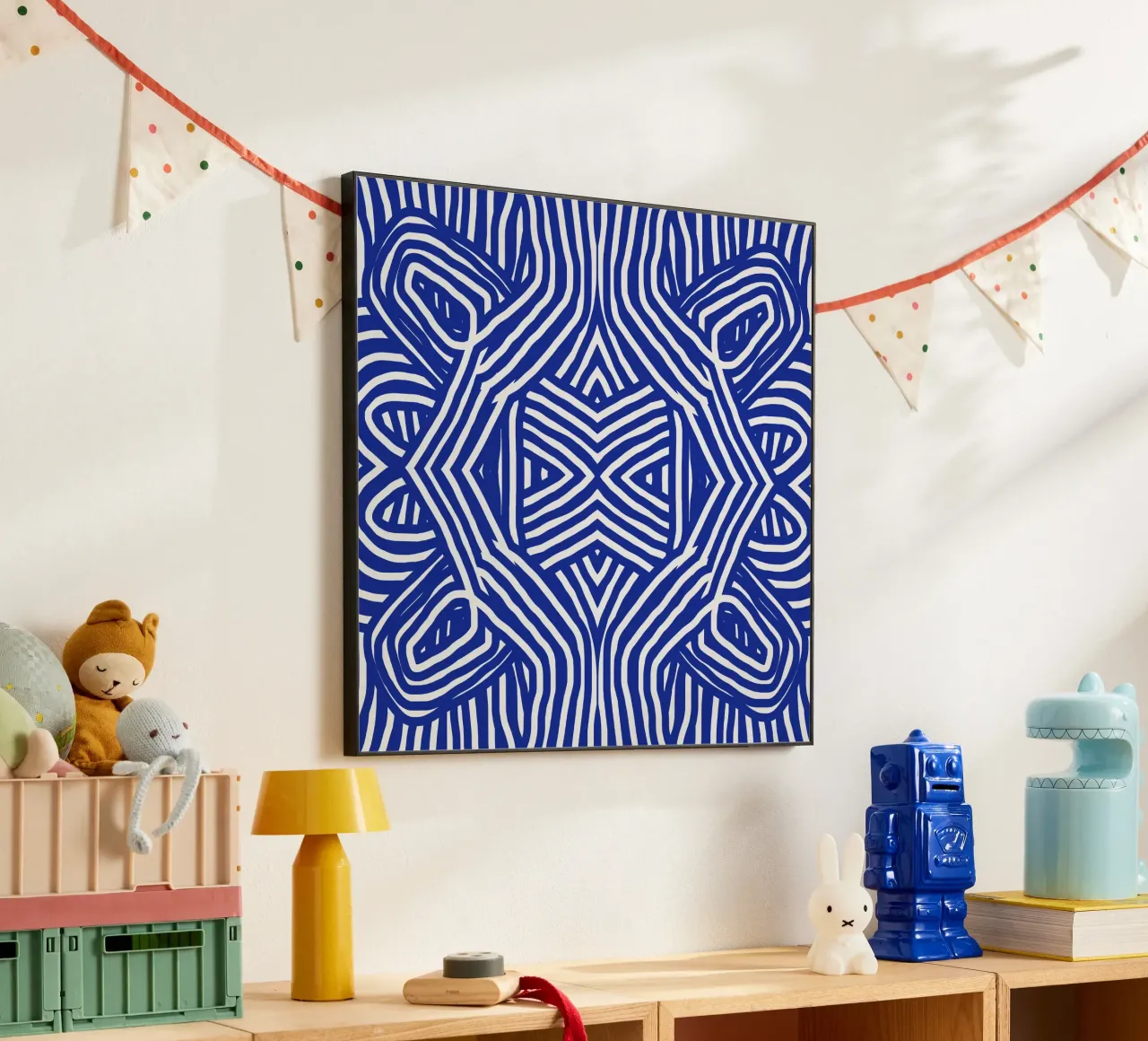 Ultramarine stripe alluminio dibond da Little Dean