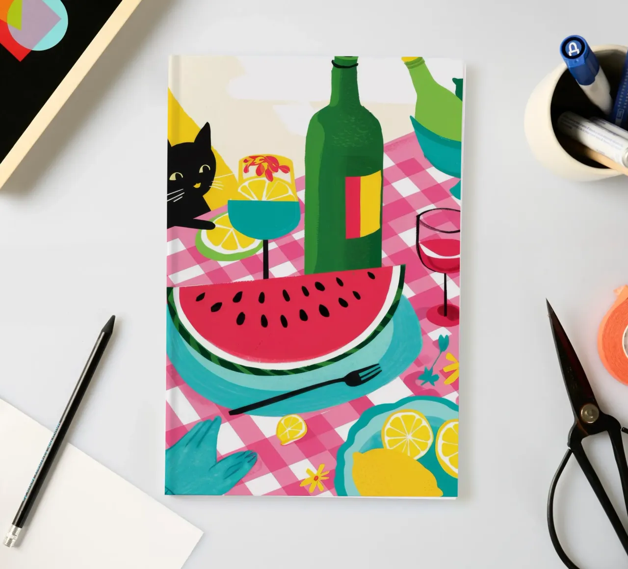Watermelon Cat Nap notebook by Jasper Rune