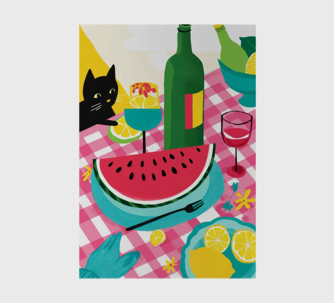 Wassermelone Katzen-Nap Notizbuch von Jasper Rune