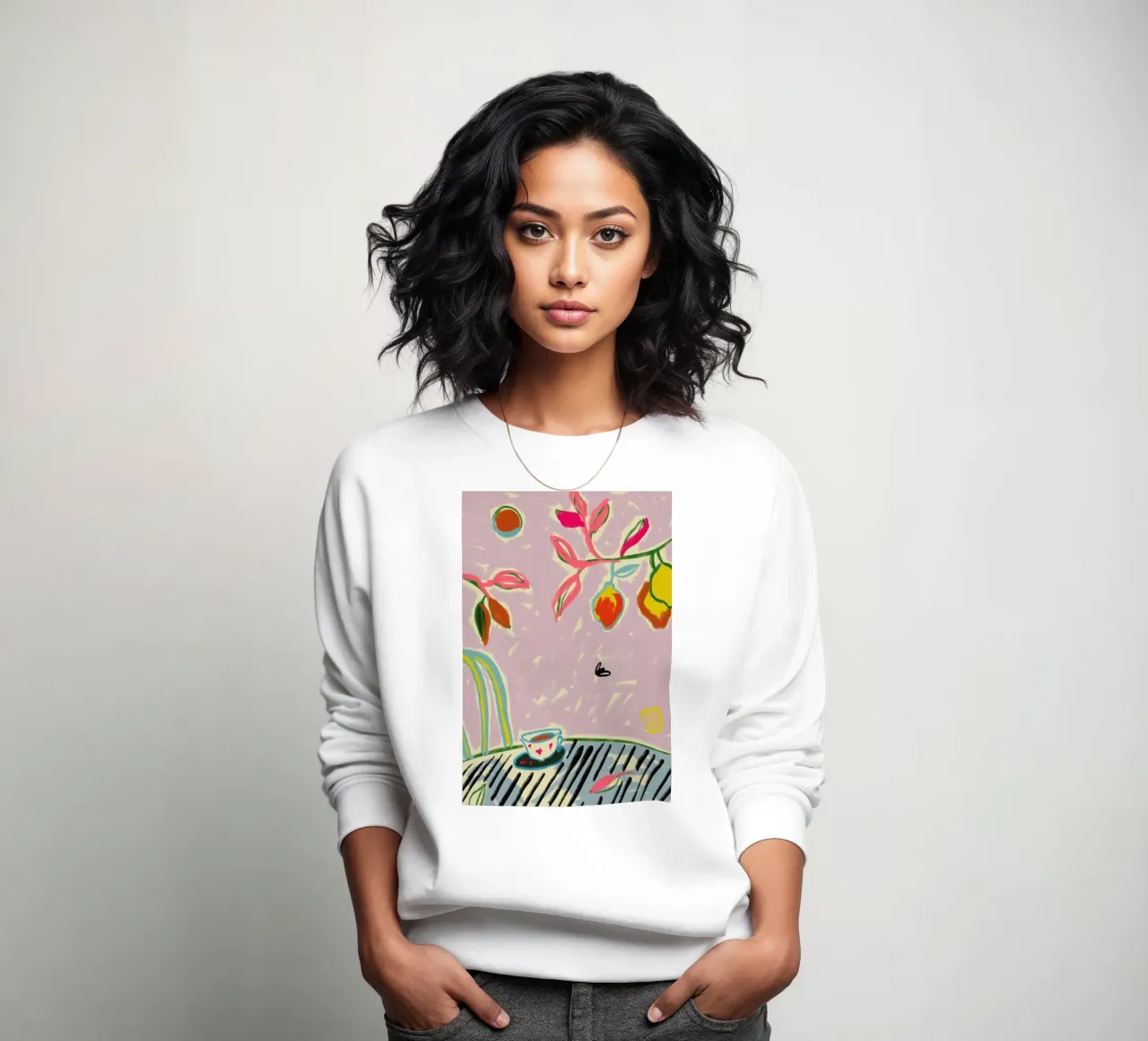 Colourful Freedom sweatshirt by Sandra Poliakov