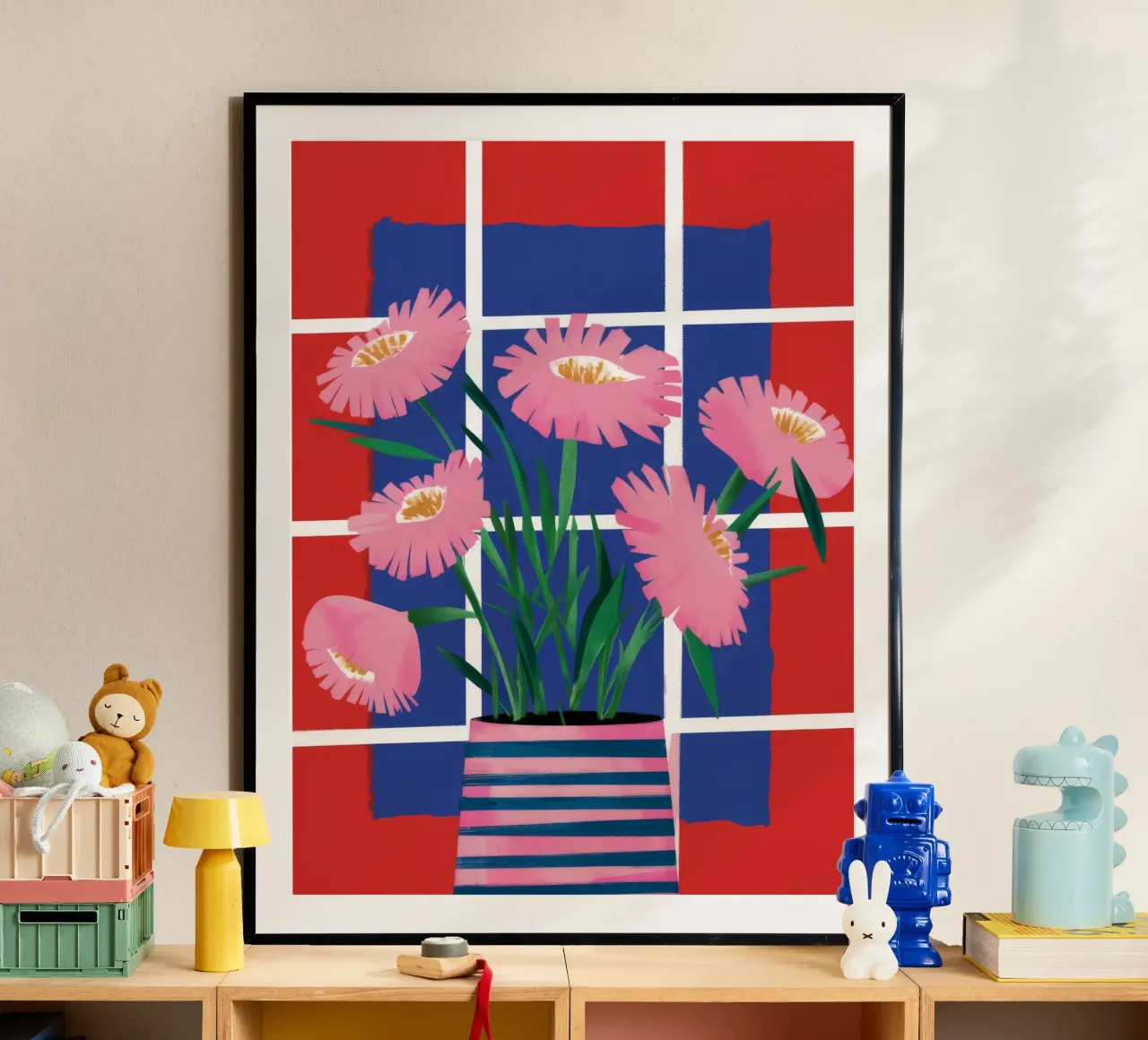 Eingeklemmte Gänseblümchenträume Poster mit Kunststoffrahmen von Ember Stone