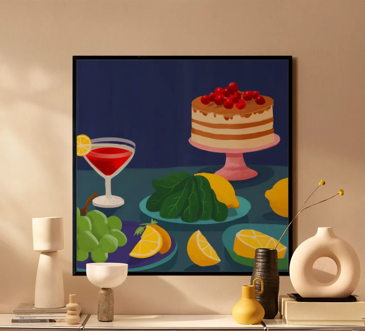 Eleganza del dessert di mezzanotte poster da Jasper Rune