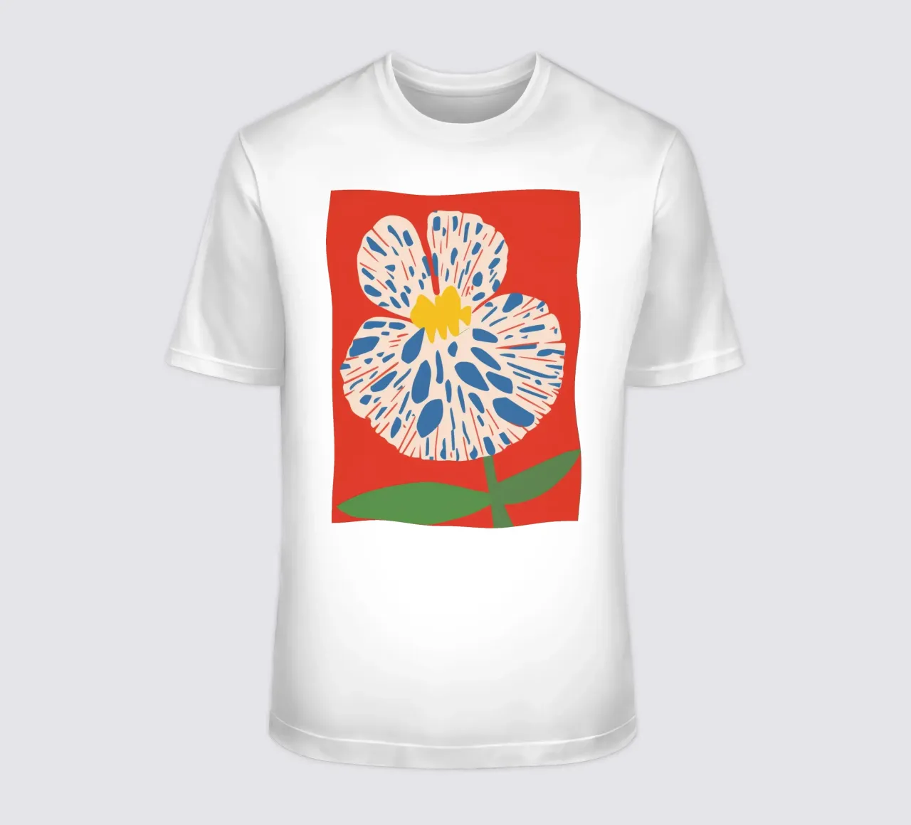 Fiore psichedelico retrò t-shirt da Ember Stone