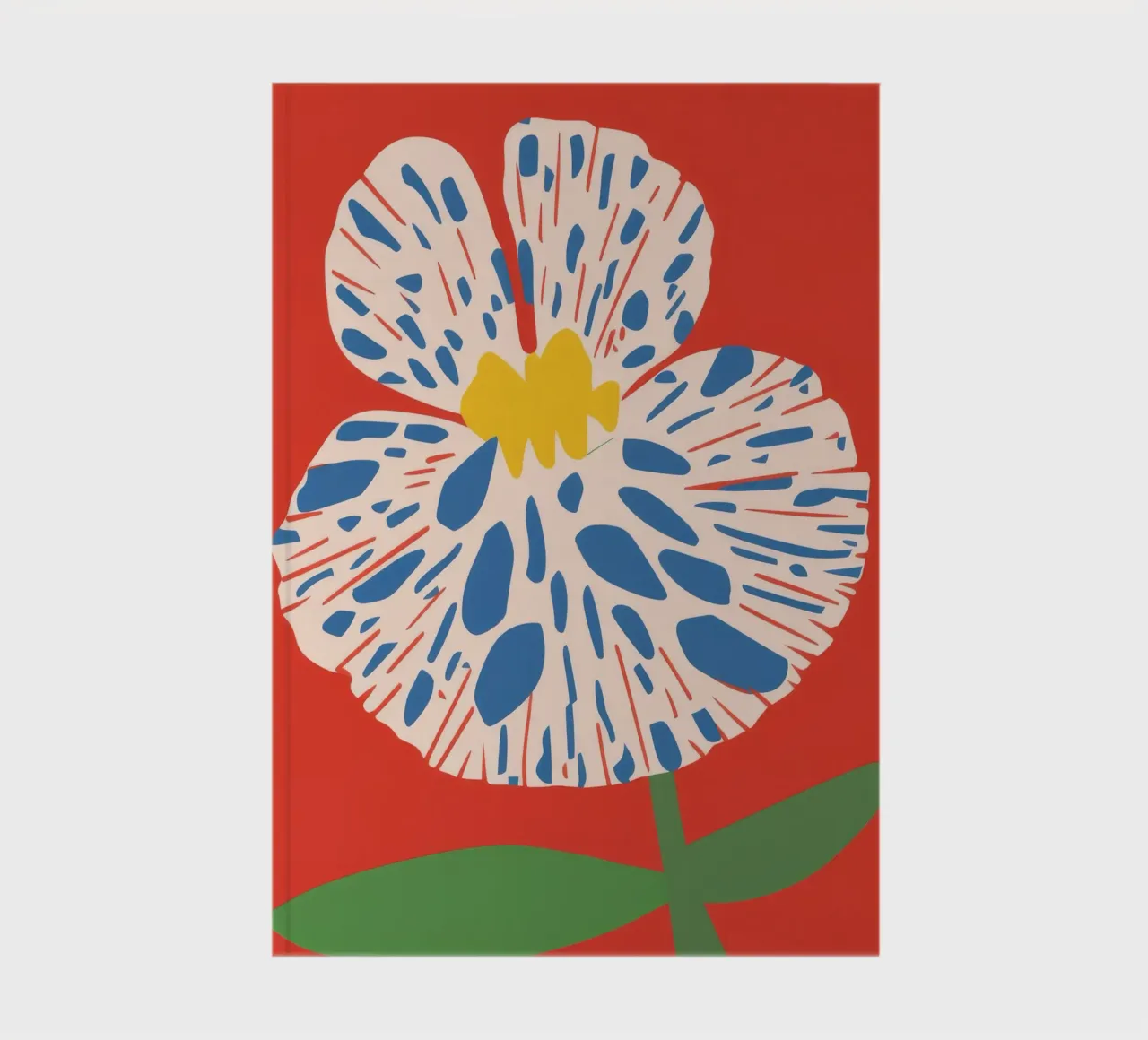 Psychedelic Retro Flower notebook by Ember Stone