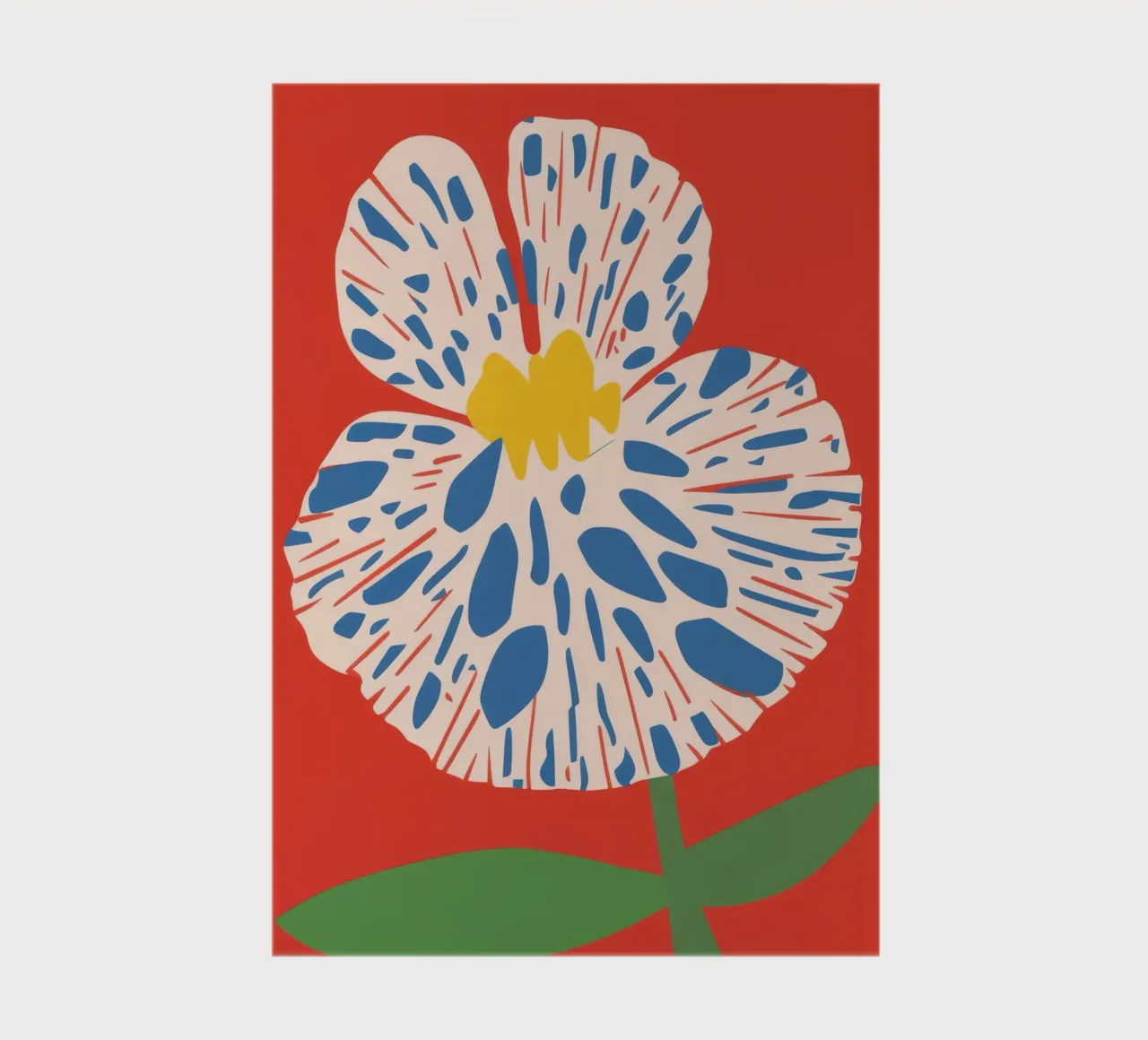 Psychedelic Retro Flower notebook by Ember Stone