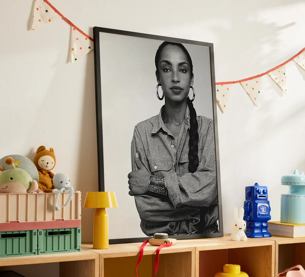 SADE Music poster con telaio in plastica da Attaboy Dsgn