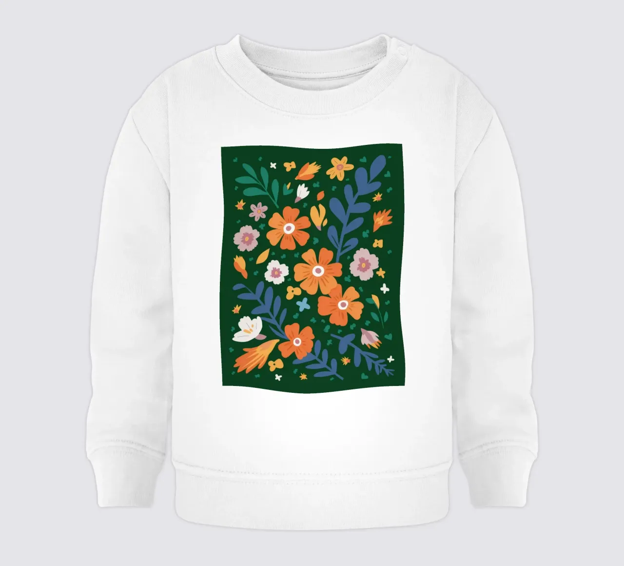 Raduno di giardini Folksy felpa neonato da Ember Stone