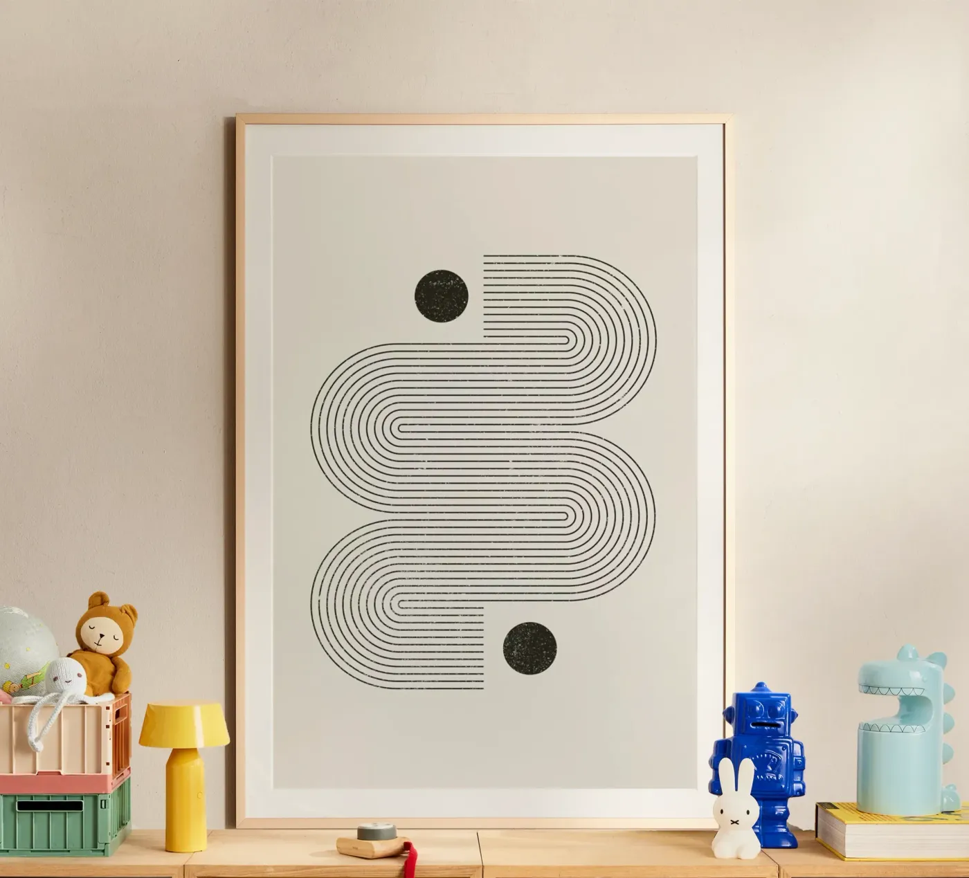 Rainbow poster van Mottos by Sinan Saydik