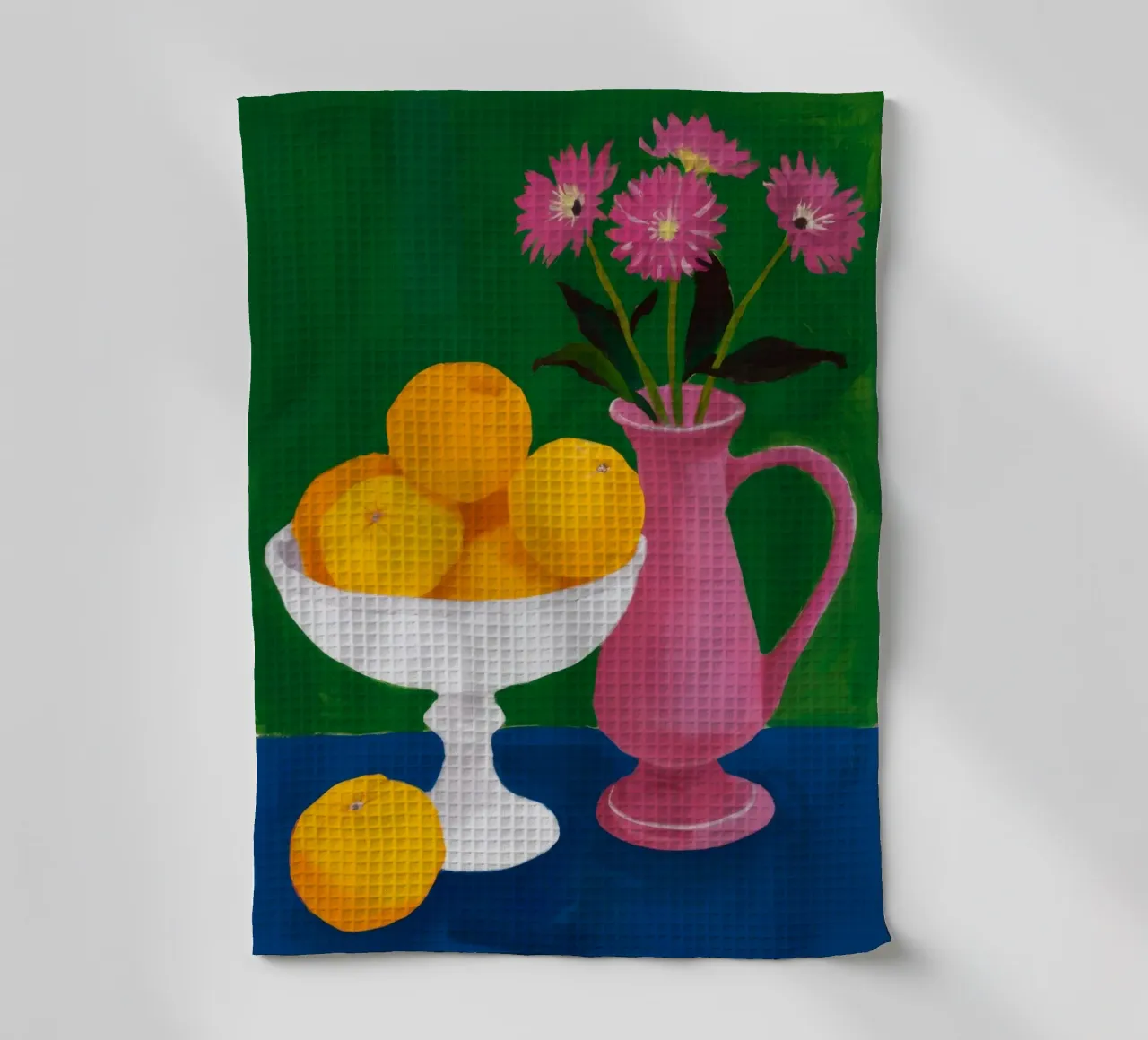 Citrus Floral Harmony tea towel by Jasper Rune