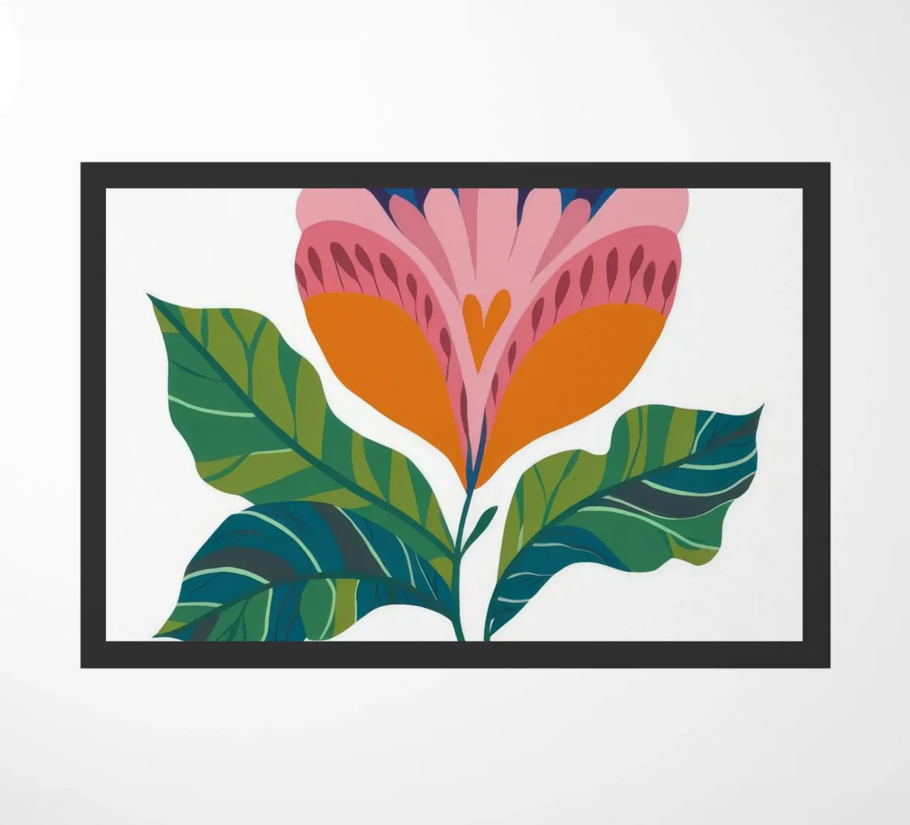 Elegante fiore astratto zerbino da Ember Stone