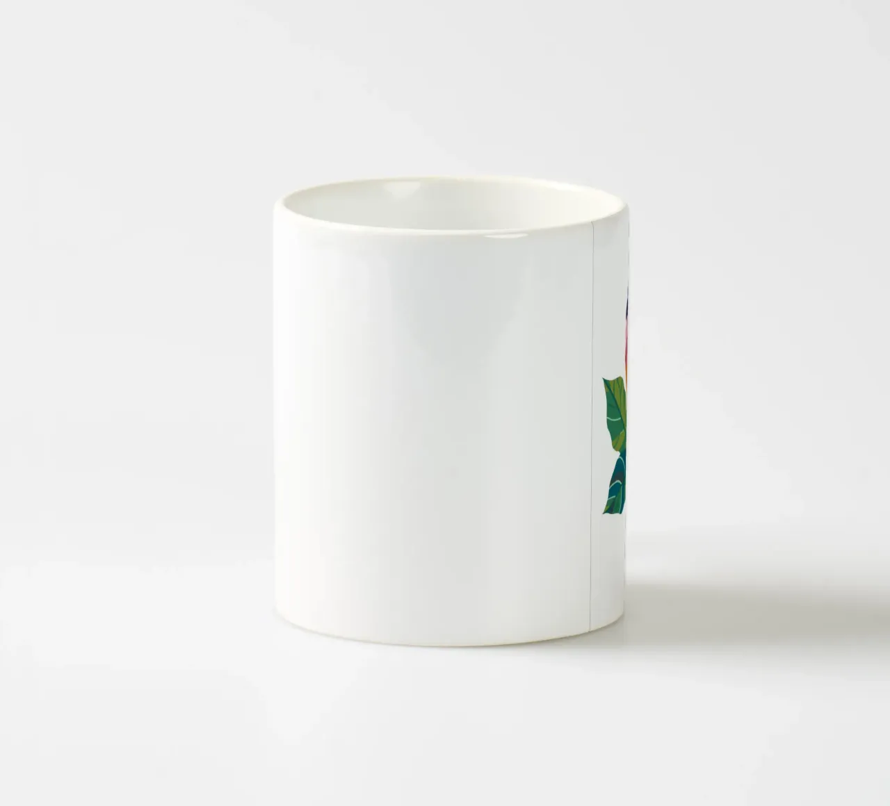 Elegante fiore astratto tazza in ceramica da Ember Stone