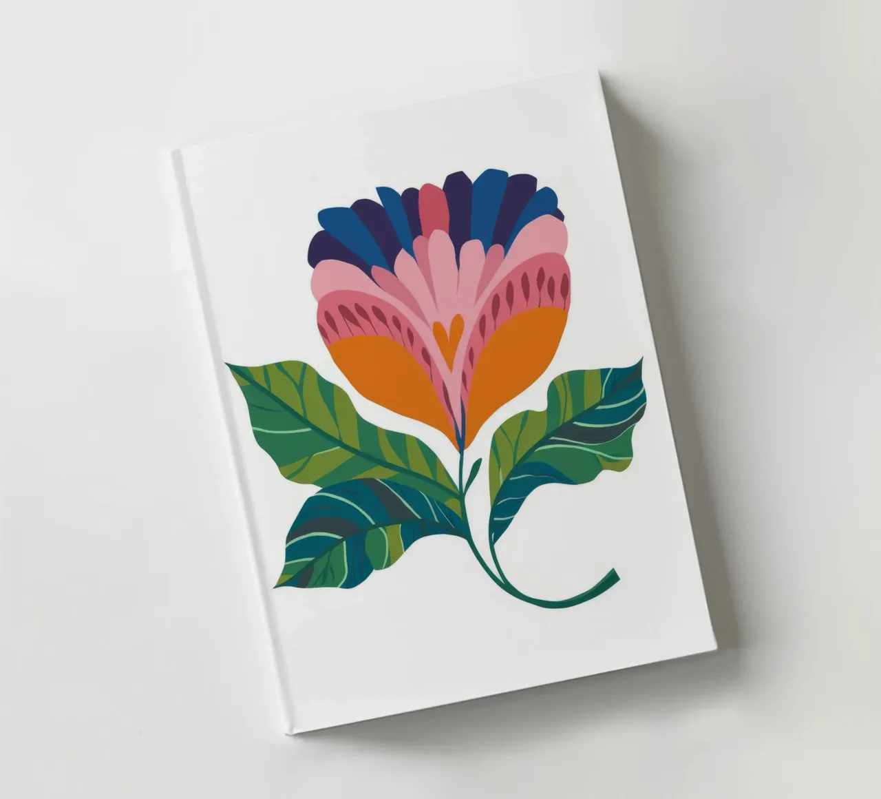 Elegant Abstract Bloom notebook by Ember Stone