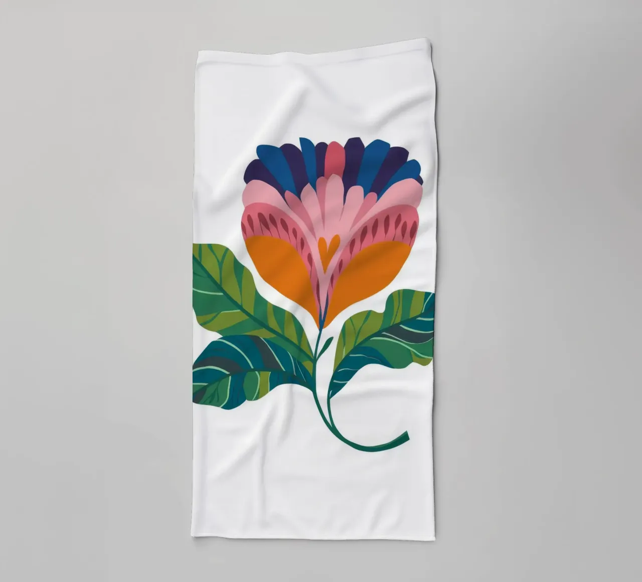 Elegant Abstract Bloom towel by Ember Stone