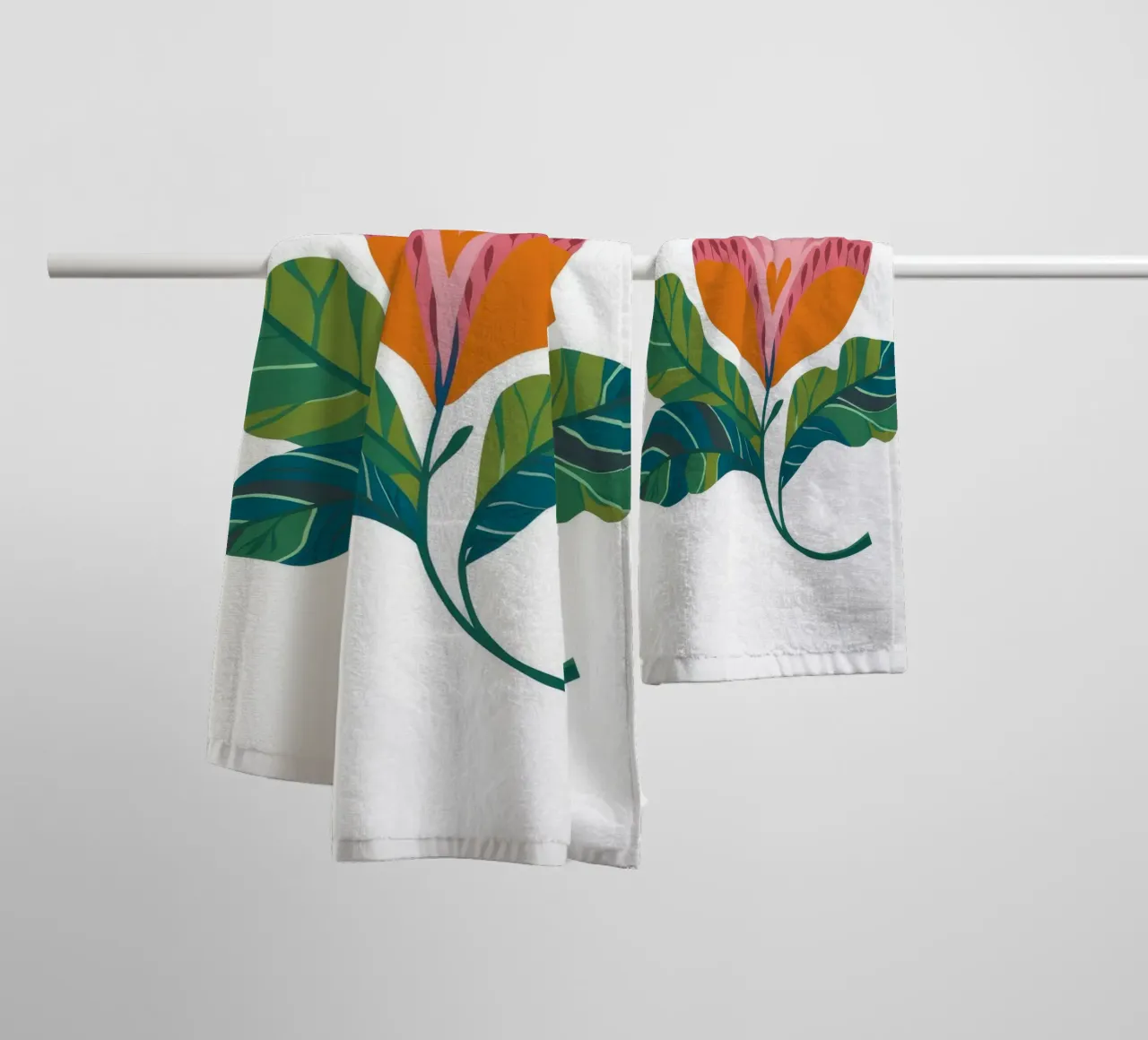 Elegant Abstract Bloom towel by Ember Stone