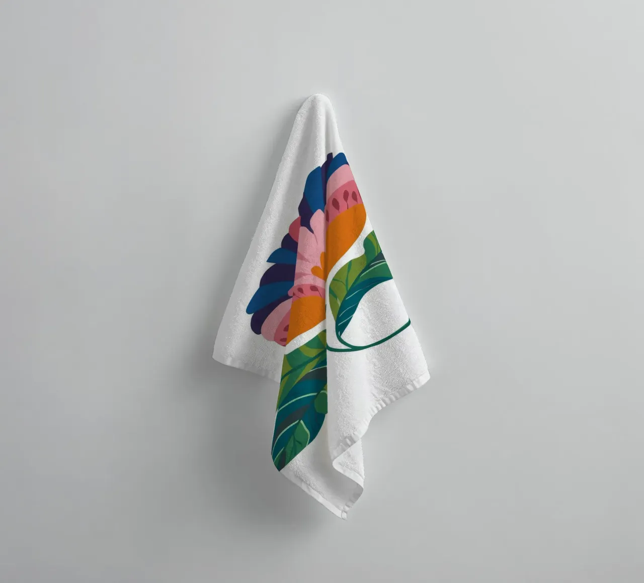 Elegant Abstract Bloom towel by Ember Stone