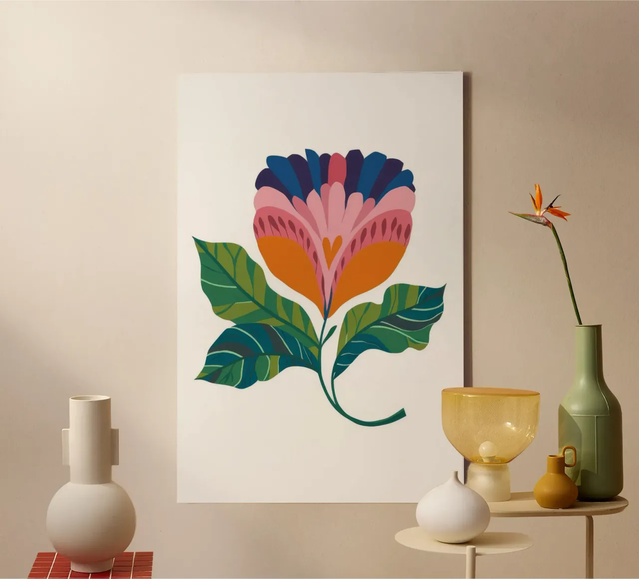Elegant Abstract Bloom canvas by Ember Stone