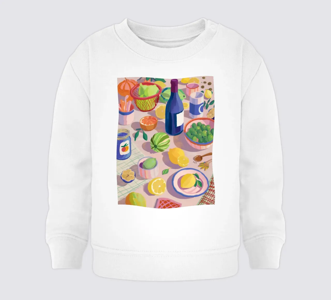 Abundant Table Feast baby sweatshirt by Jasper Rune