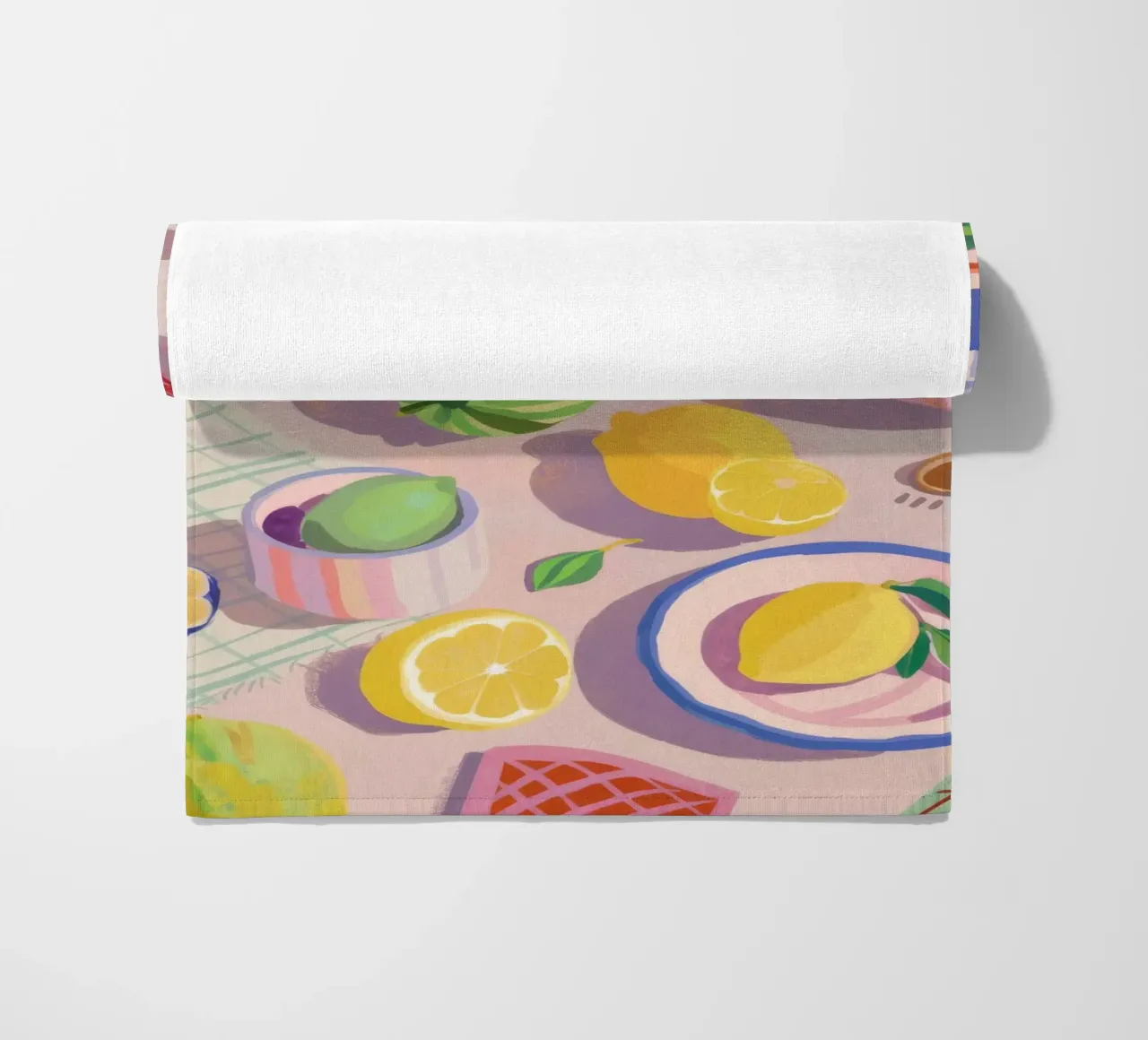 Abundant Table Feast beach towel by Jasper Rune