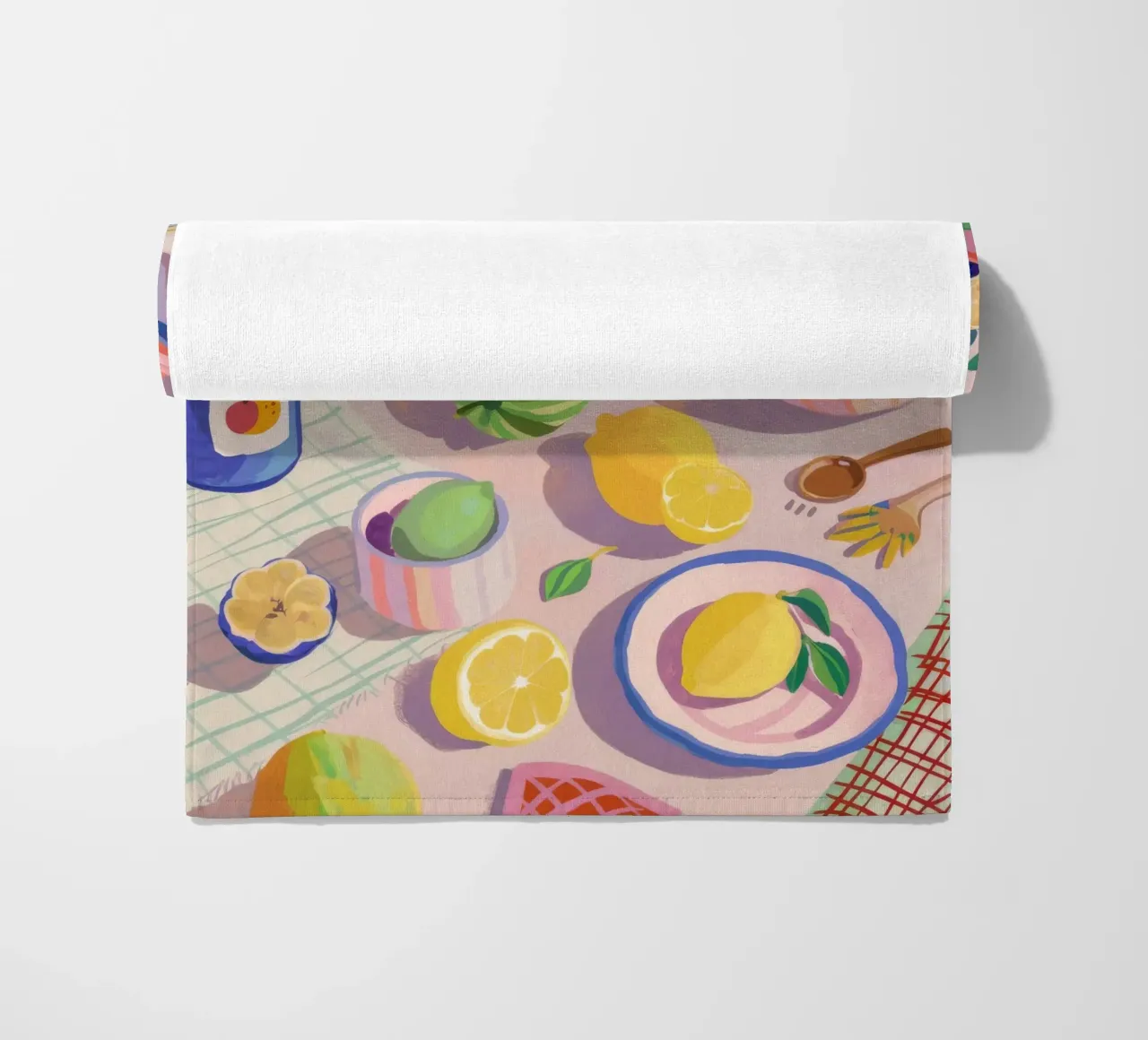 Abundant Table Feast beach towel by Jasper Rune