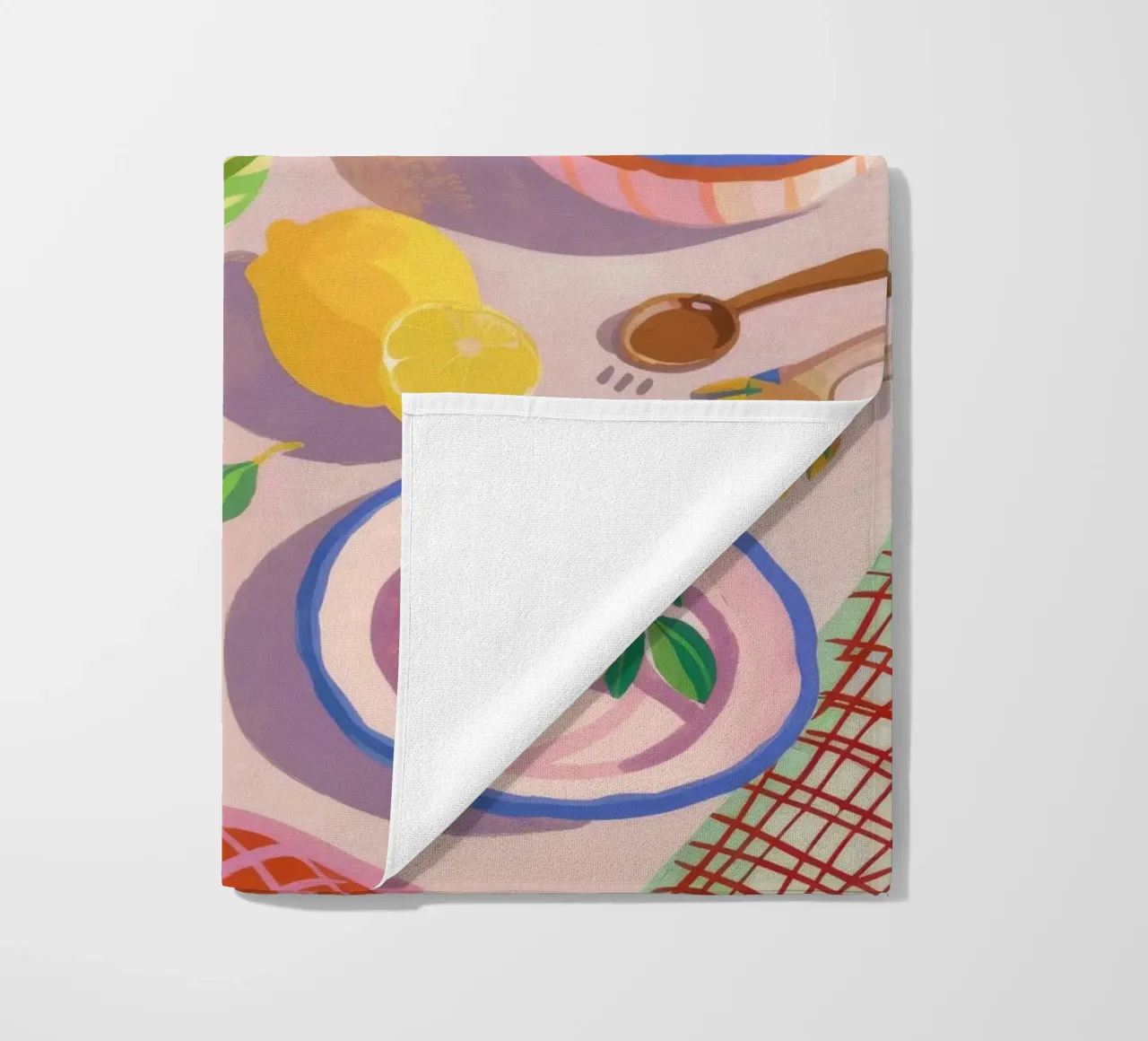 Abundant Table Feast beach towel by Jasper Rune