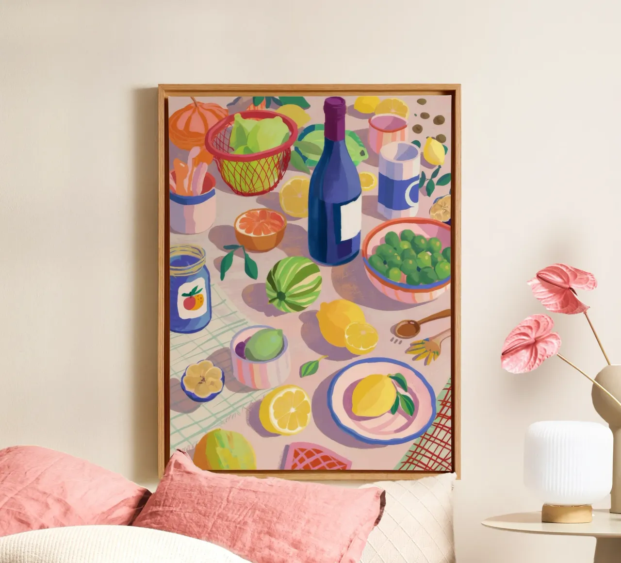 Abundant Table Feast canvas by Jasper Rune