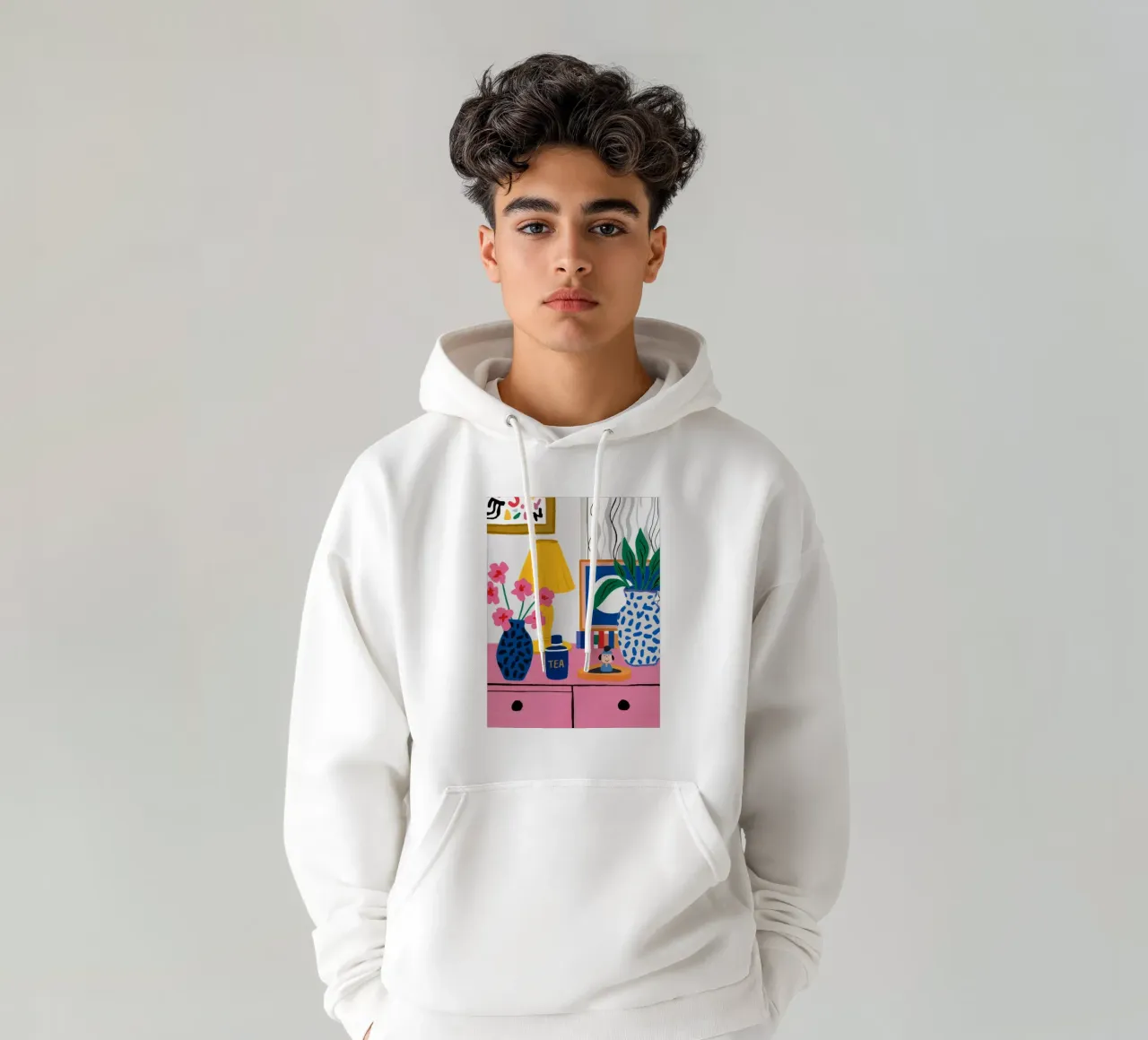 Rincón de lectura ecléctico sudadera con capucha de Ember Stone