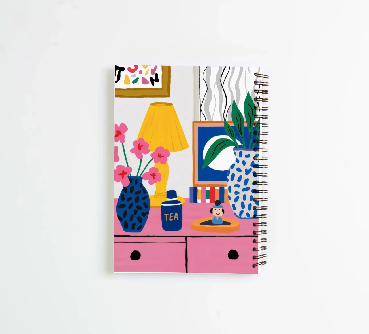 Eclectic Reading Nook spiral notebook by Ember Stone