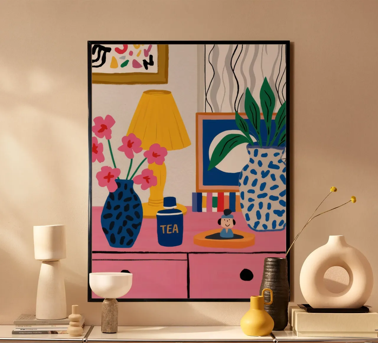 Eklektische Leseecke Poster von Ember Stone