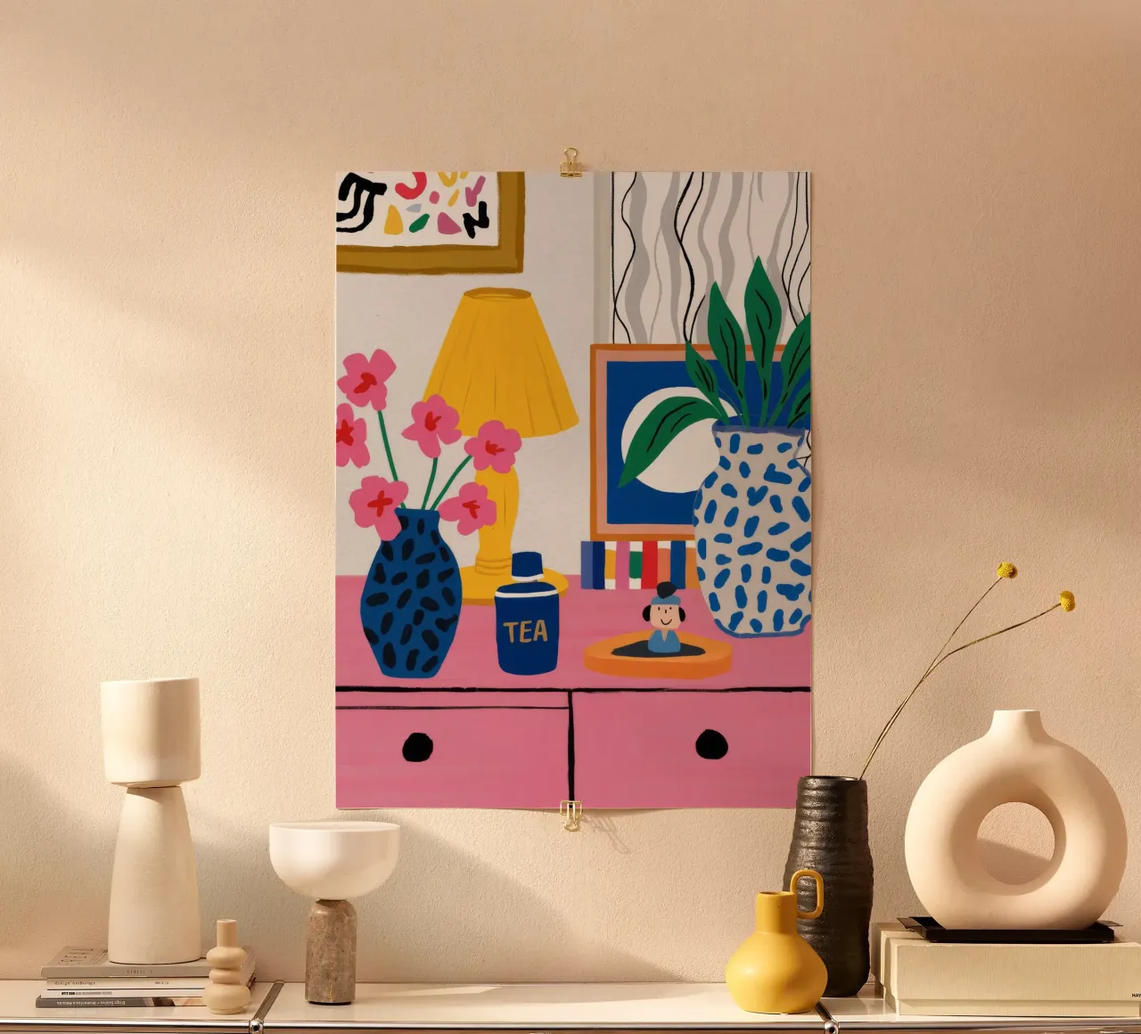 Eklektische Leseecke Poster von Ember Stone