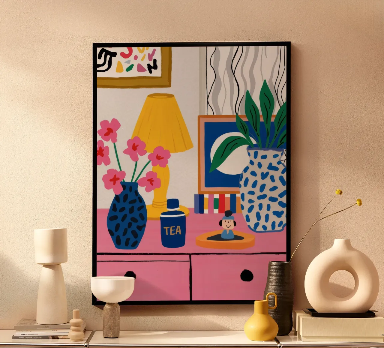 Eklektische Leseecke Poster von Ember Stone