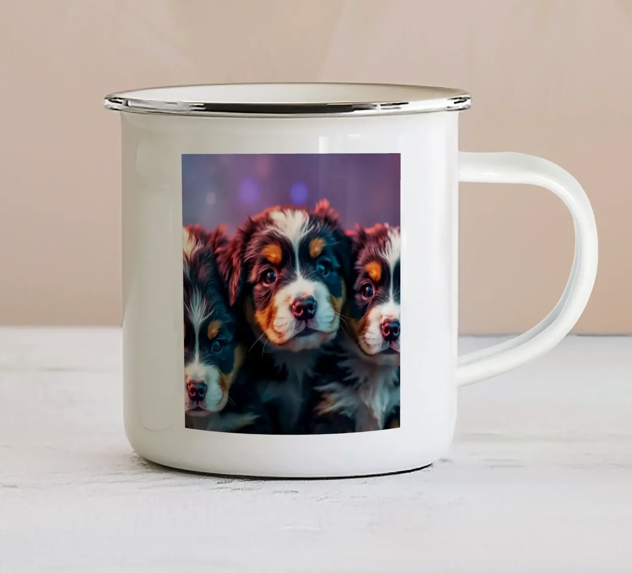 cuccioli carini #109 tazza in smalto da Yumis.Beargang.and.Me