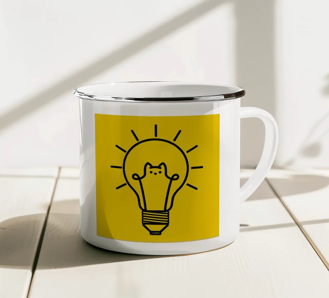 Good Idea Cats tazza in smalto da Tobe Fonseca