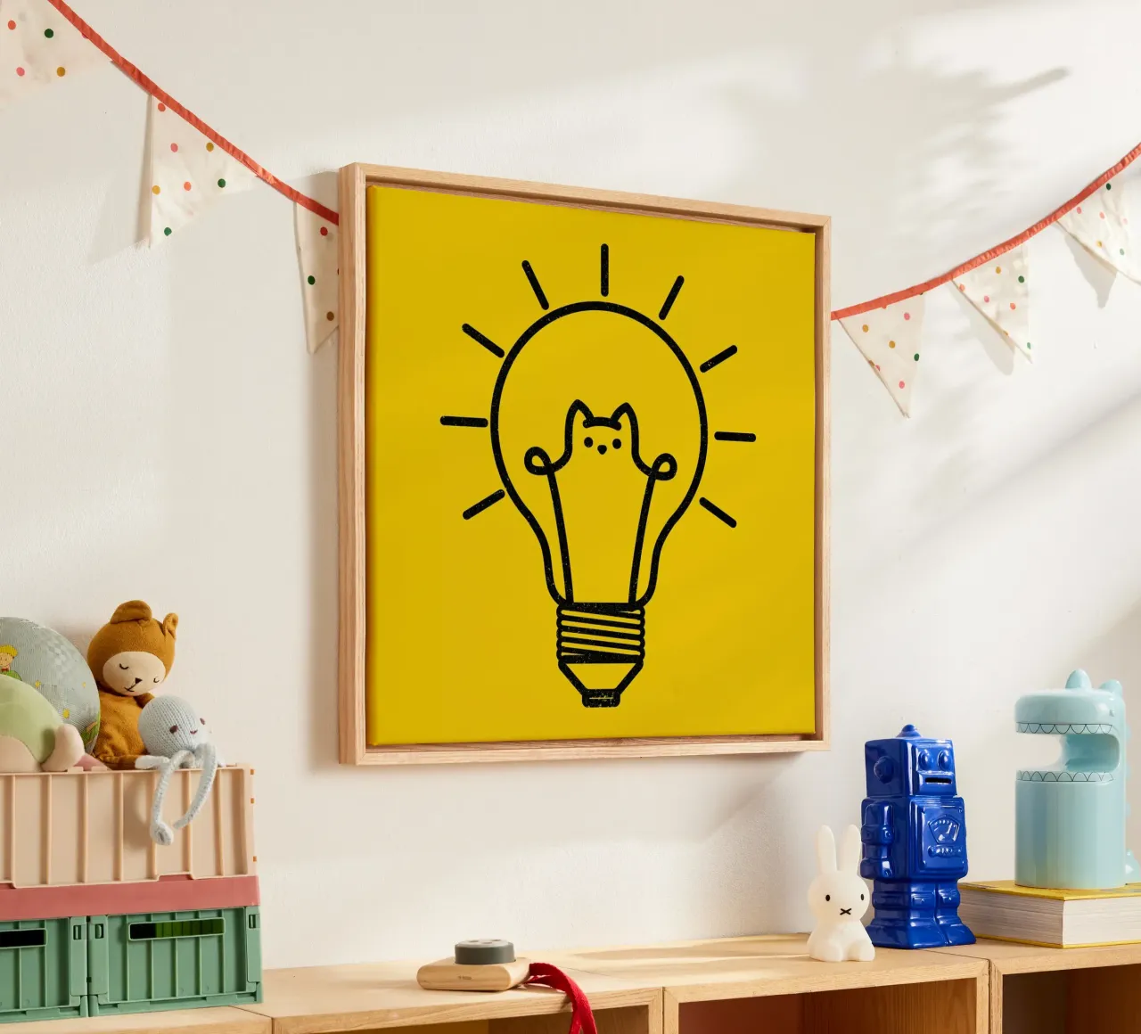 Good Idea Cats tela con Cornice a cassetta da Tobe Fonseca