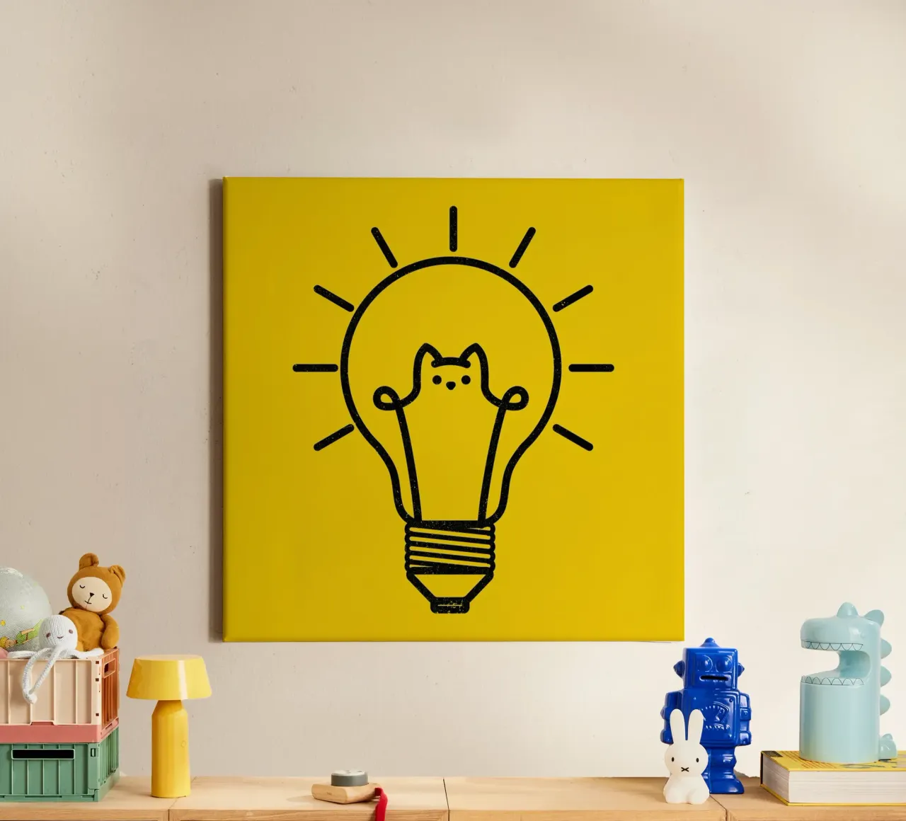 Good Idea Cats tela con Cornice a cassetta da Tobe Fonseca