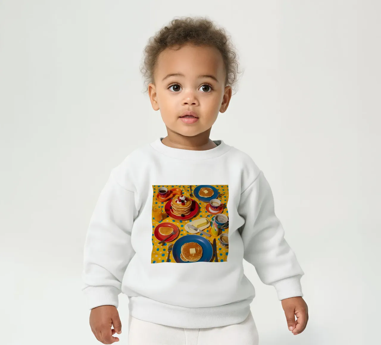 Gioia del mattino con i pancake felpa neonato da Jasper Rune