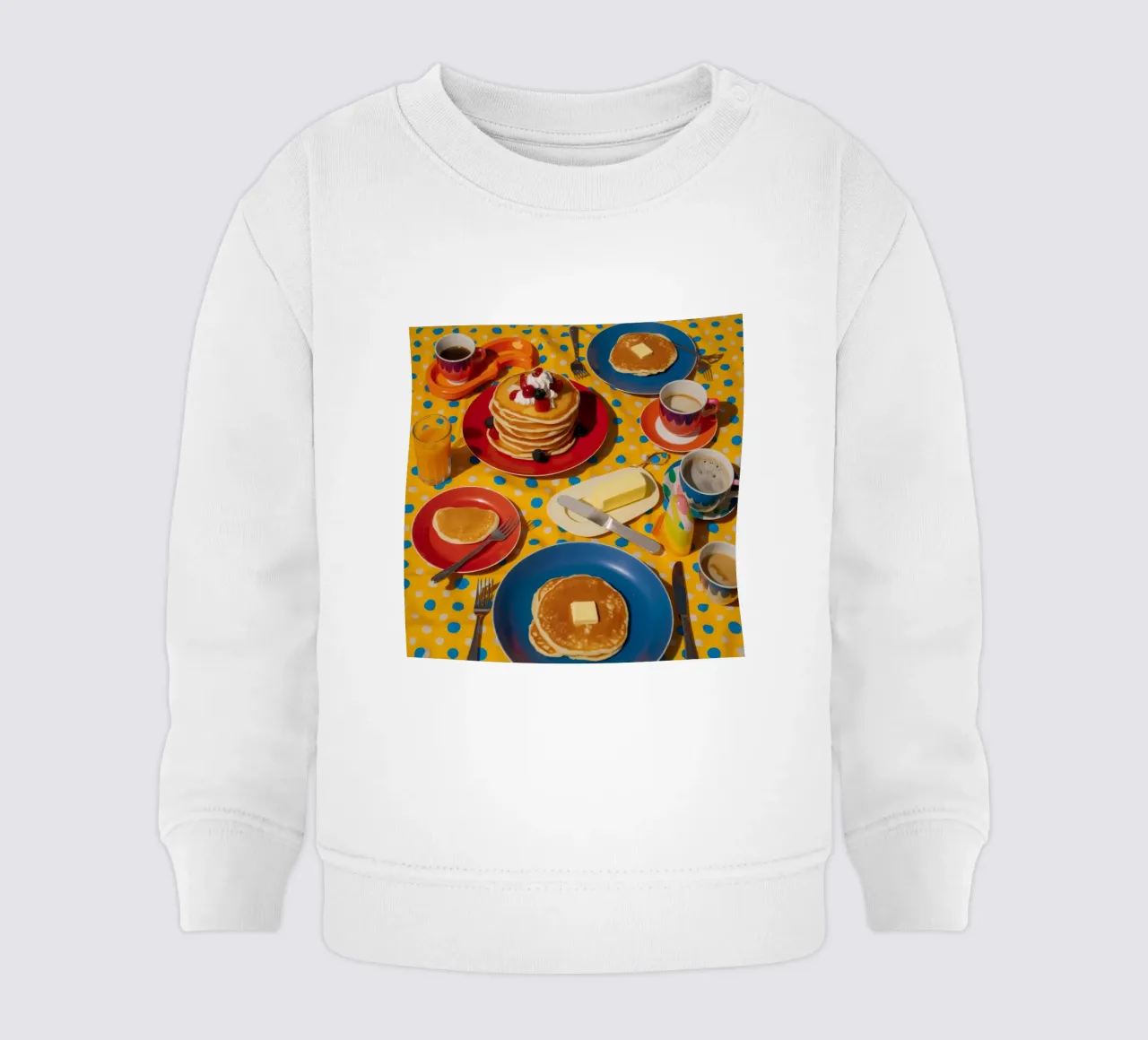 Gioia del mattino con i pancake felpa neonato da Jasper Rune