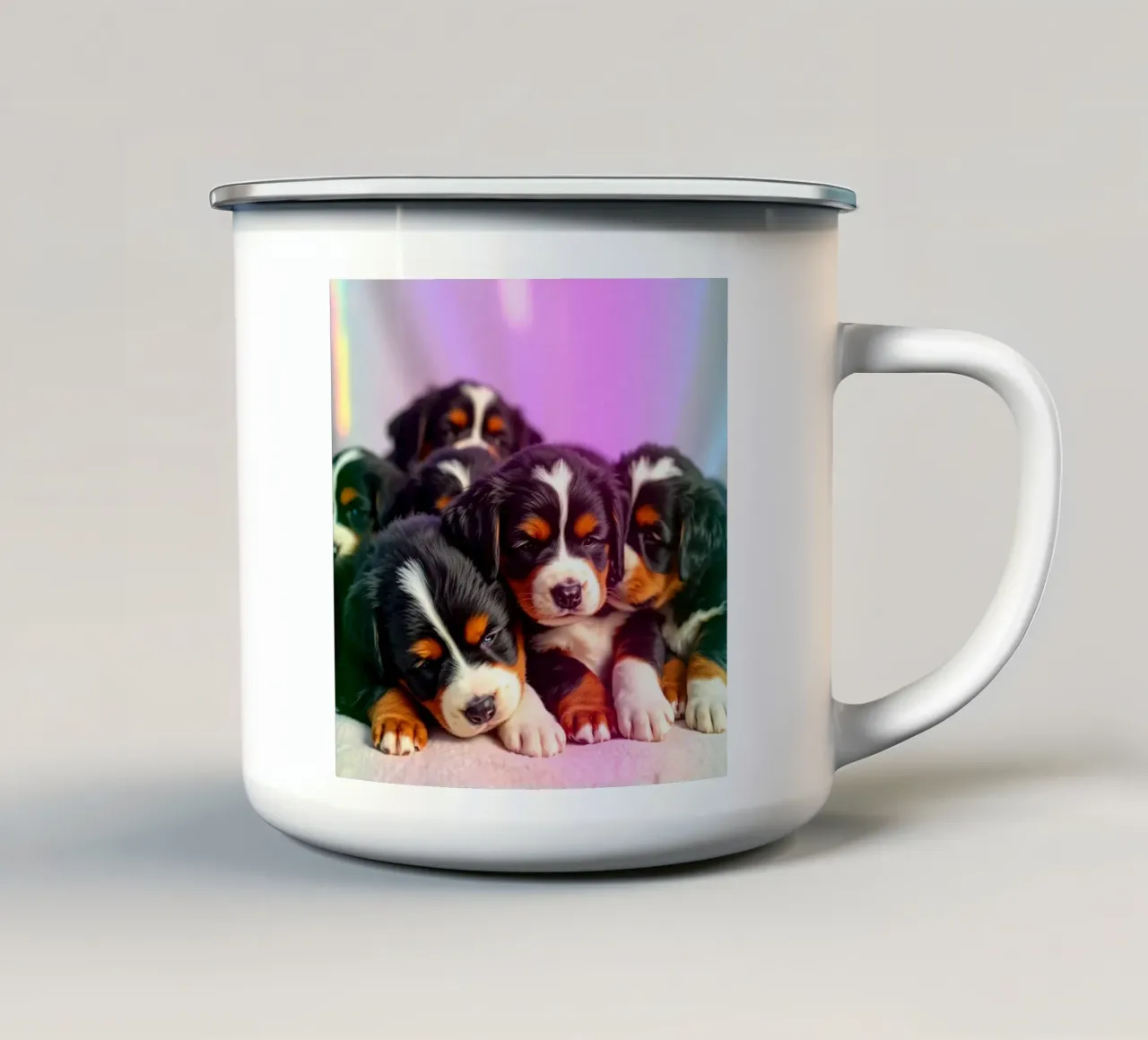 cuccioli carini #110 tazza in smalto da Yumis.Beargang.and.Me