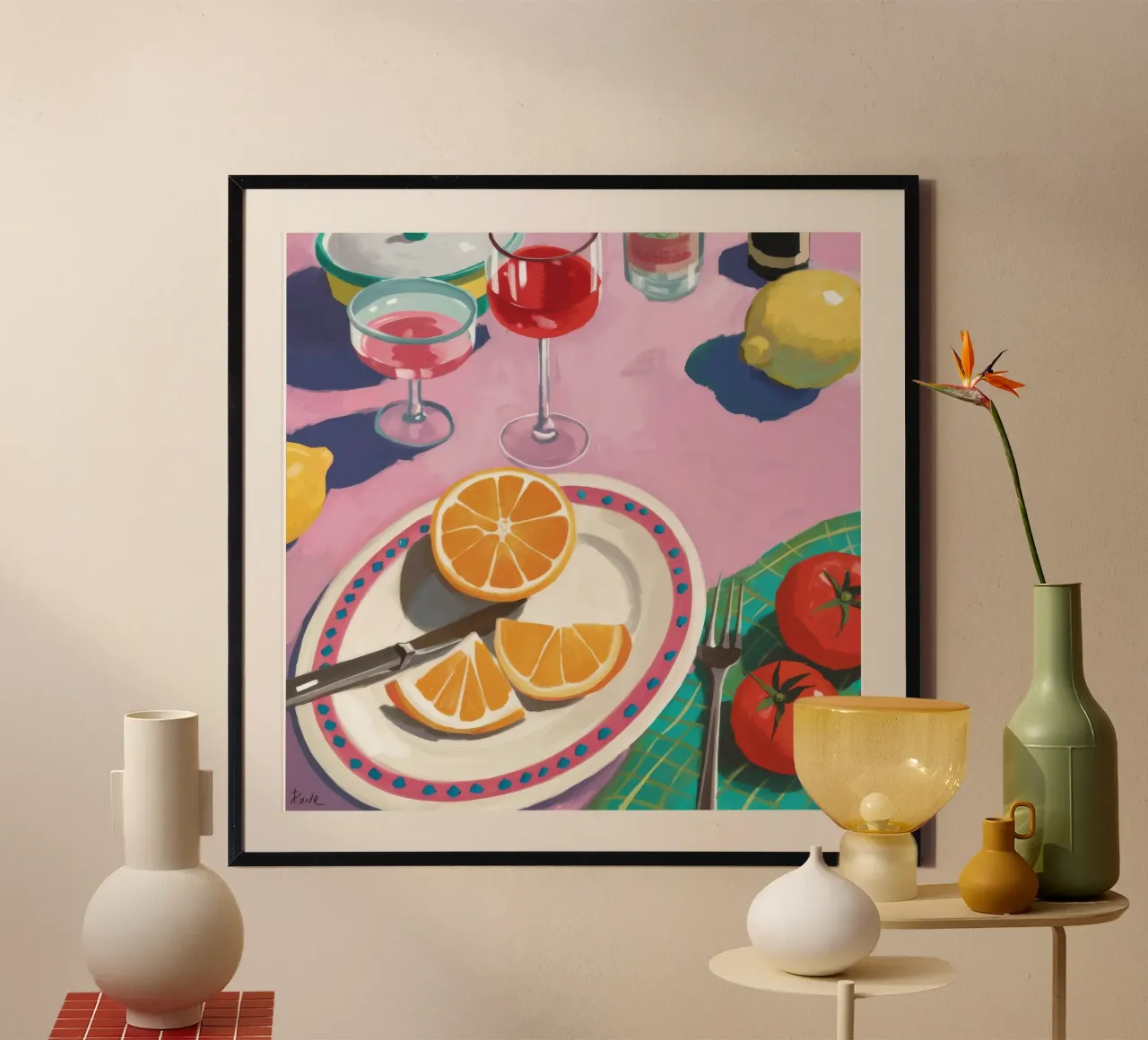 Brunch al sole e agli agrumi poster da Jasper Rune