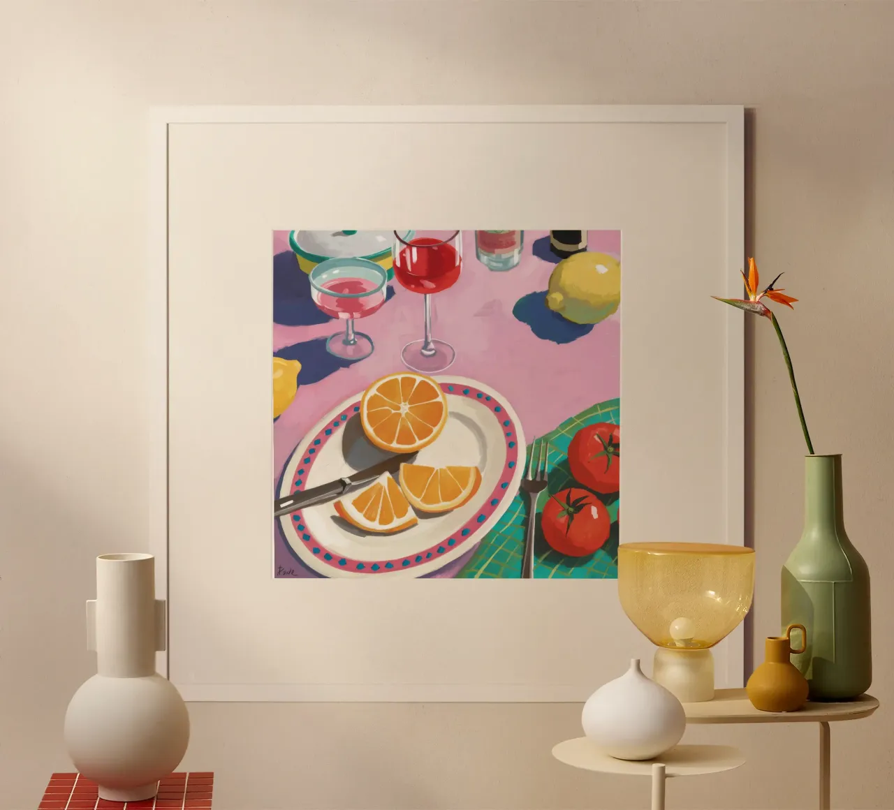 Brunch al sole e agli agrumi poster da Jasper Rune