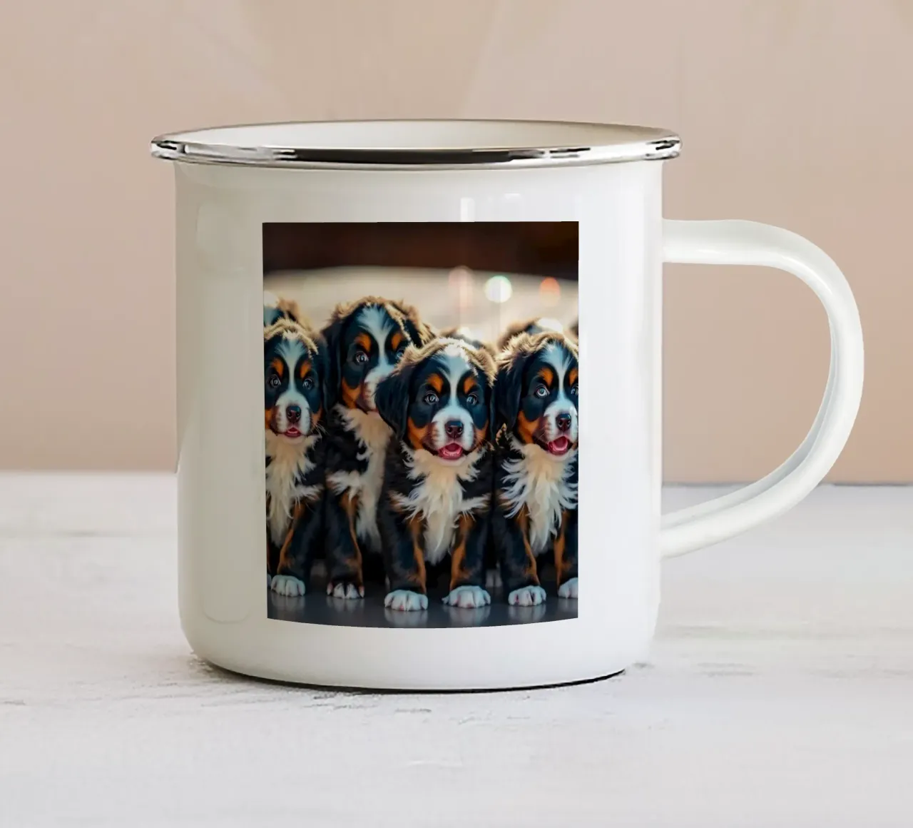 cuccioli carini #111 tazza in smalto da Yumis.Beargang.and.Me