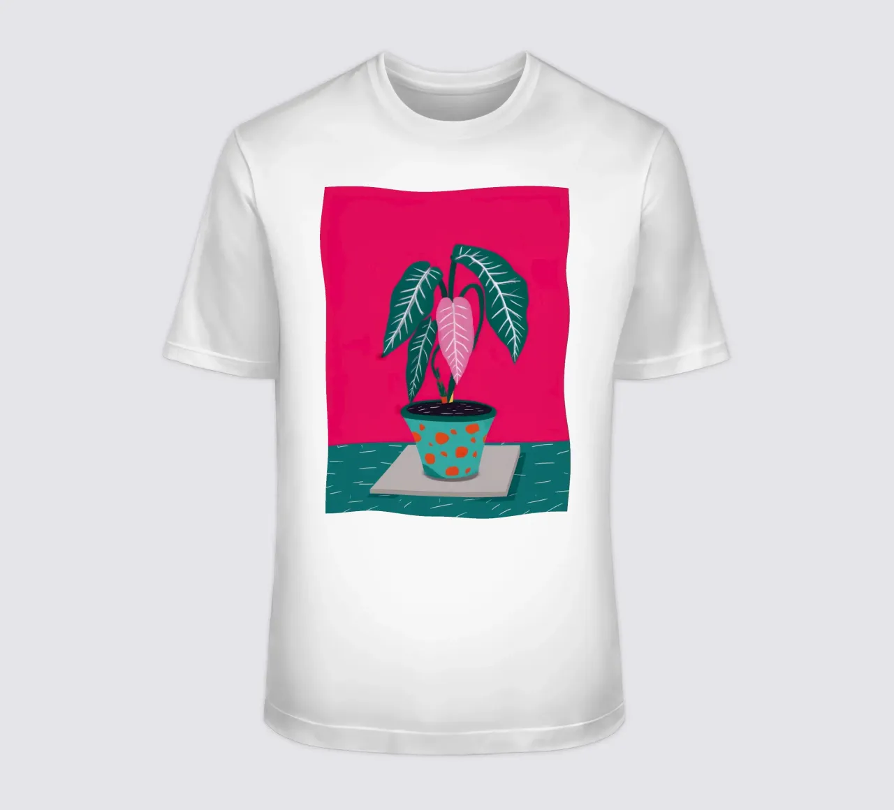Fucsia Anthurium Pop t-shirt da Ember Stone
