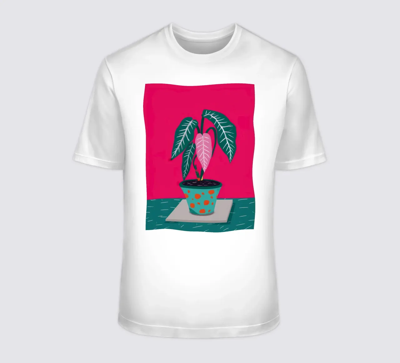 Fucsia Anthurium Pop t-shirt da Ember Stone