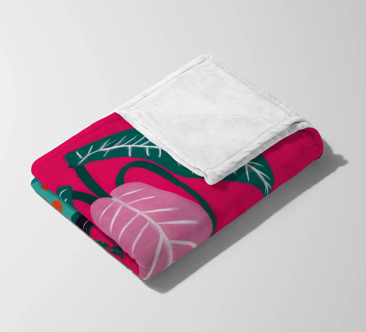 Fucsia Anthurium Pop coperta in pile da Ember Stone
