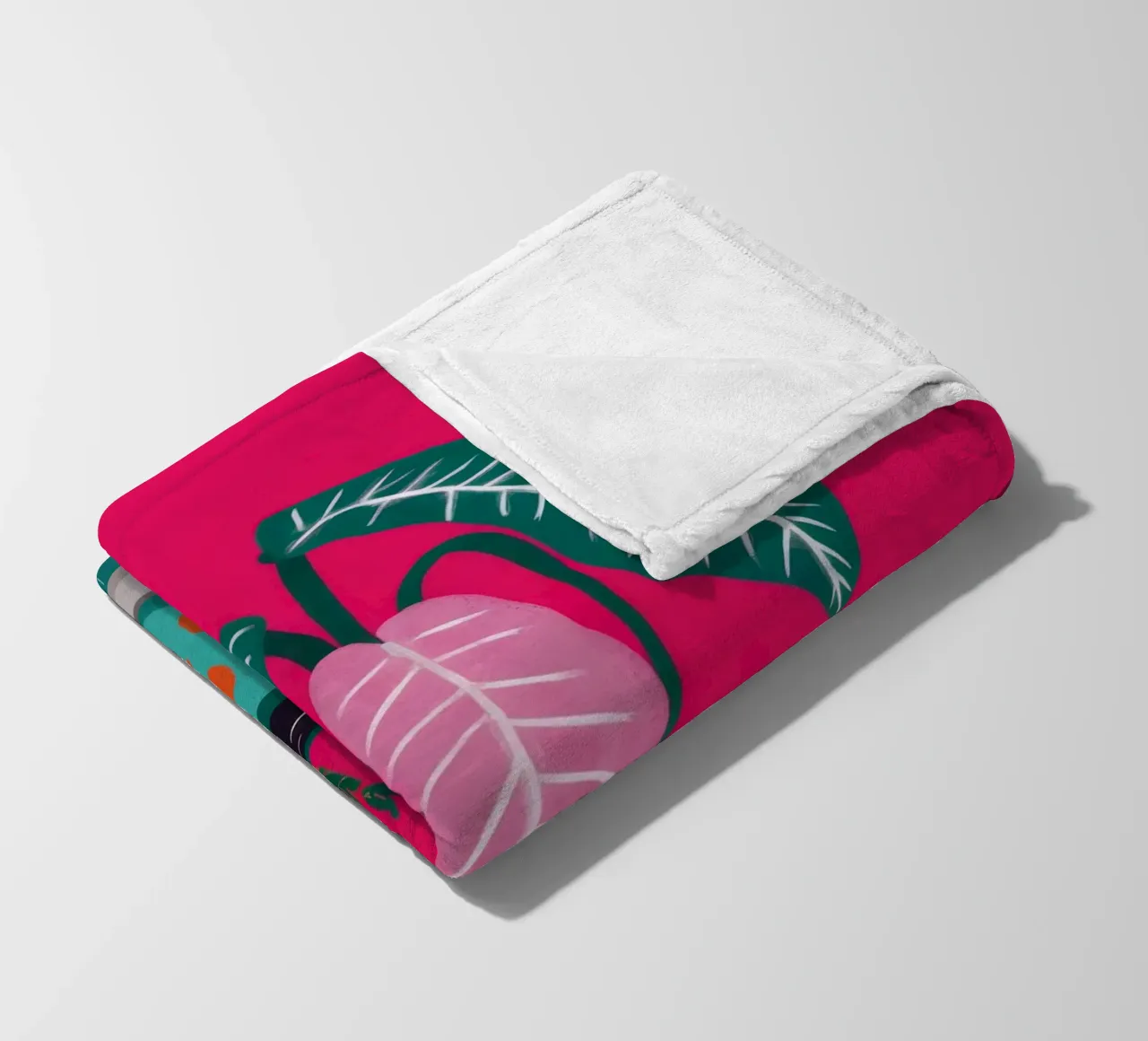 Fucsia Anthurium Pop coperta in pile da Ember Stone