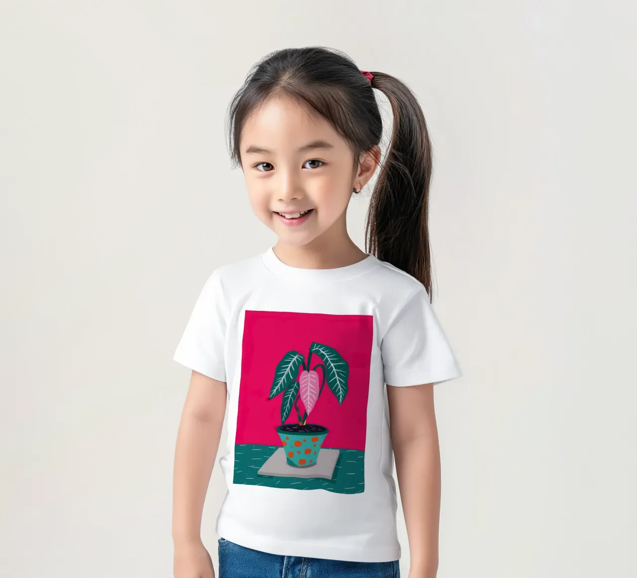Fucsia Anthurium Pop t-shirt bambini da Ember Stone