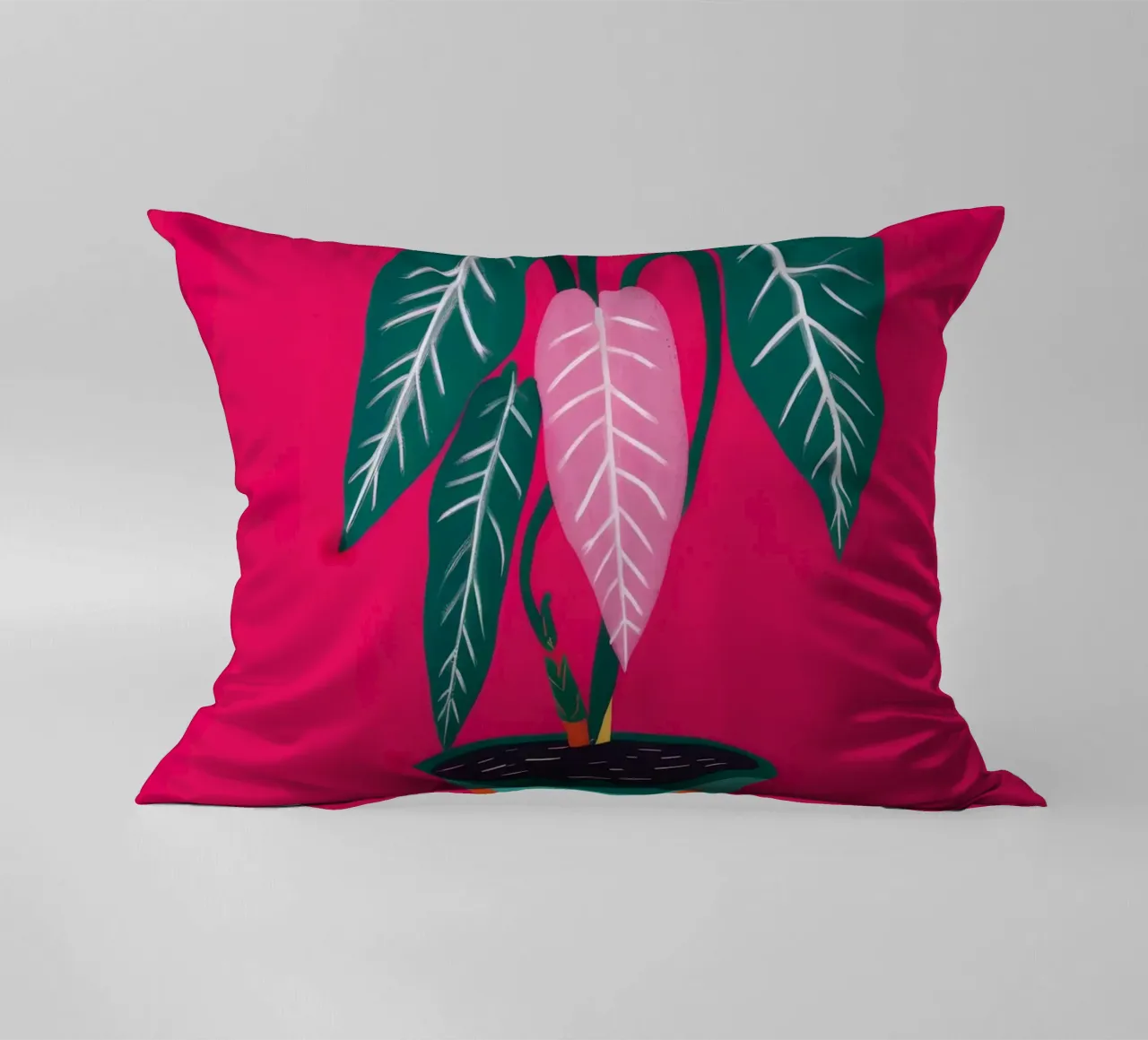 Fucsia Anthurium Pop cuscino da Ember Stone