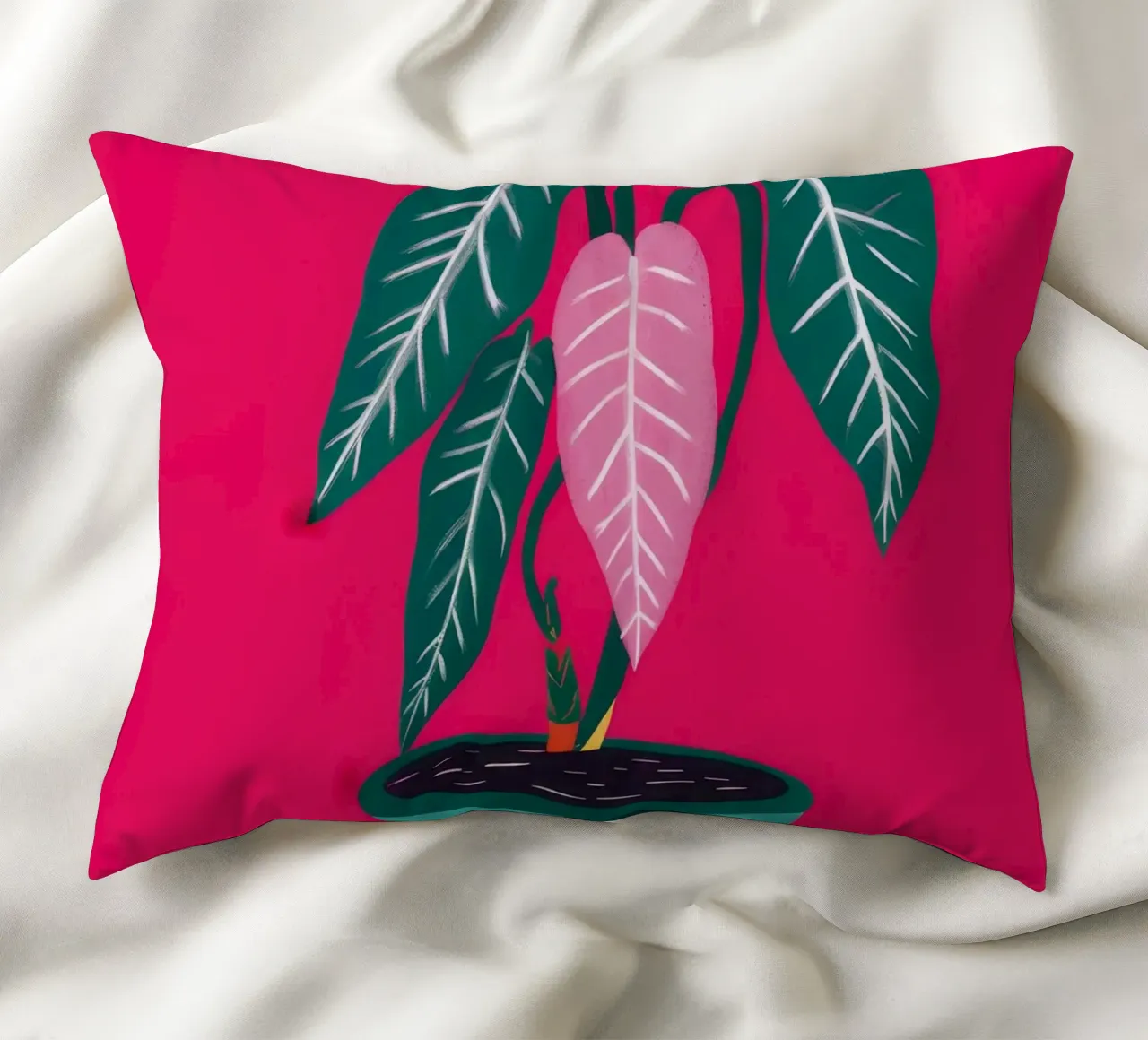 Fucsia Anthurium Pop cuscino da Ember Stone